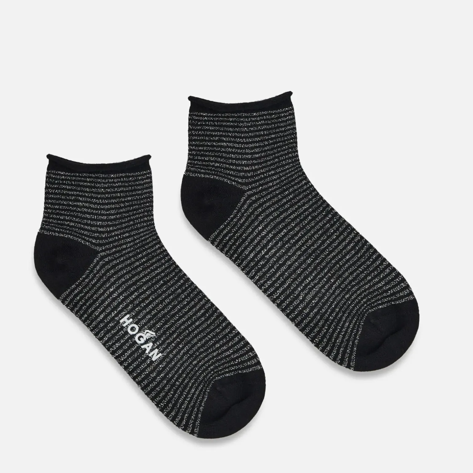 Chaussettes*Hogan Chaussettes Noir/ Argente