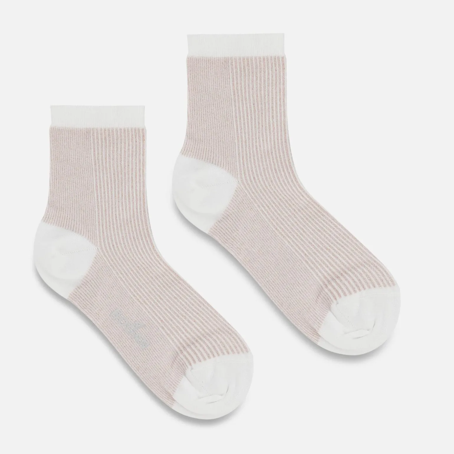 Chaussettes*Hogan Chaussettes Fines Rayures Rose