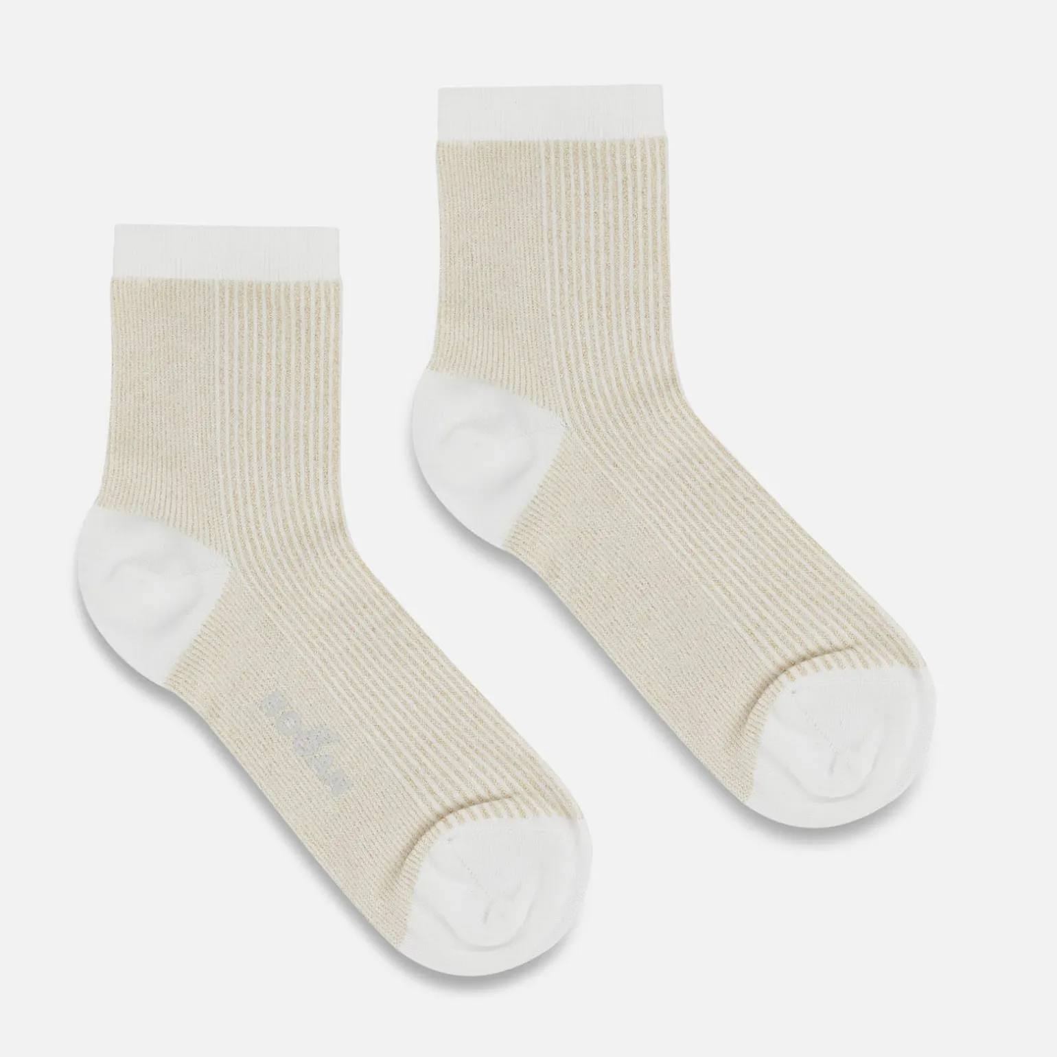 Chaussettes*Hogan Chaussettes Fines Rayures Dore