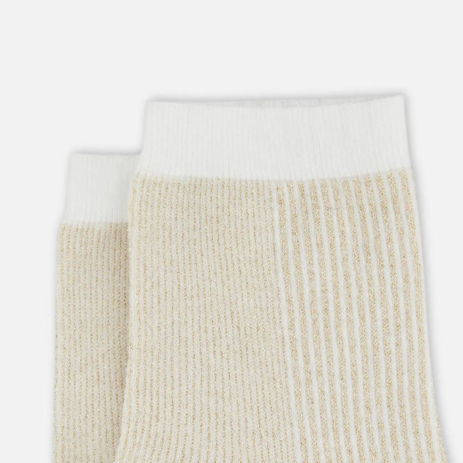 Chaussettes*Hogan Chaussettes Fines Rayures Dore