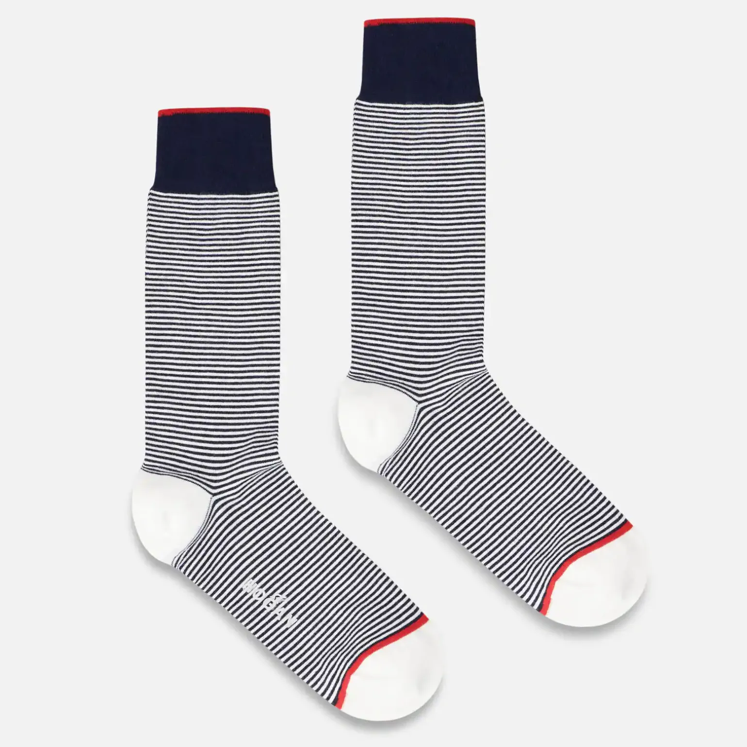 Chaussettes*Hogan Chaussettes Micro Rayures Bleu/ Blanc