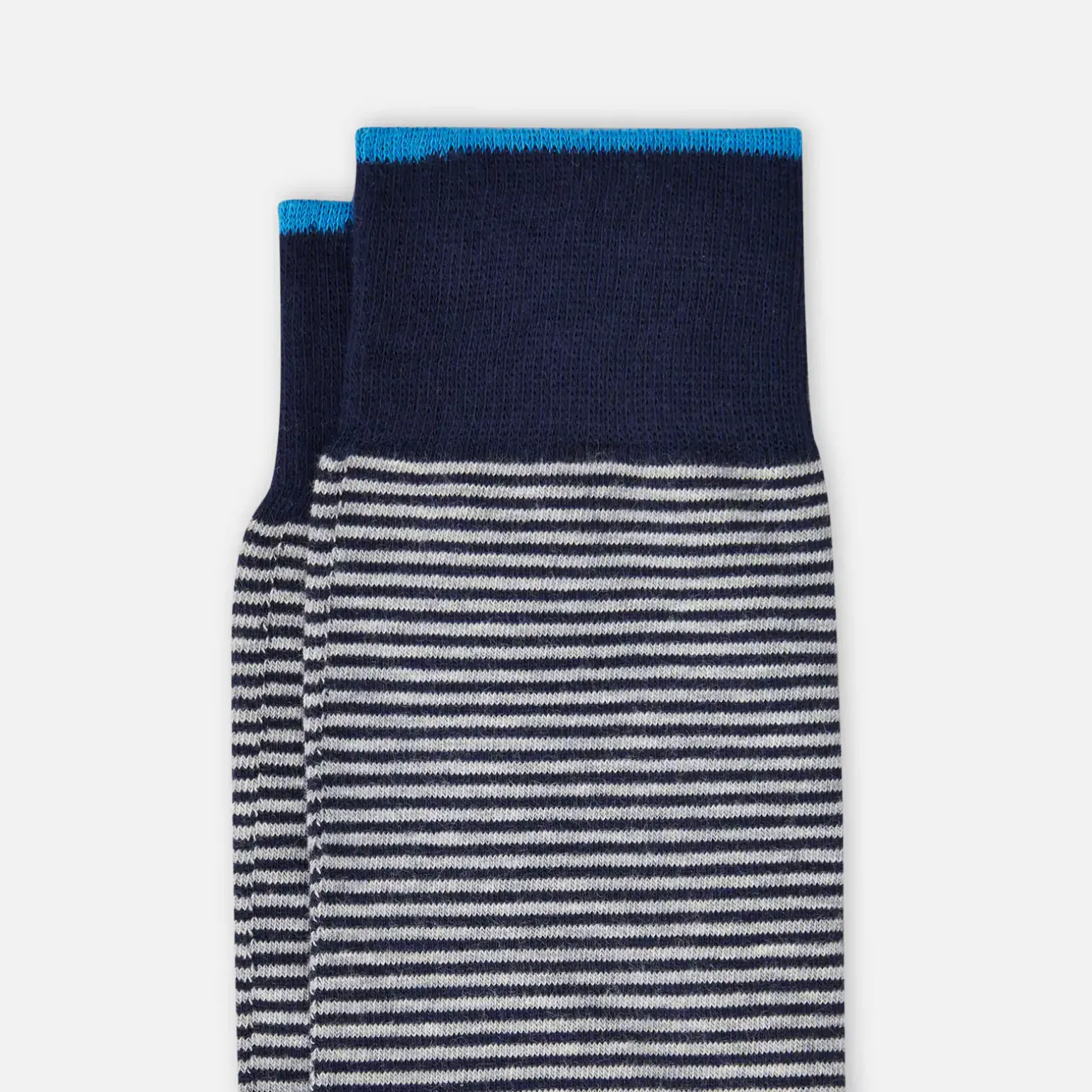 Chaussettes*Hogan Chaussettes Micro Rayures Gris/ Bleu