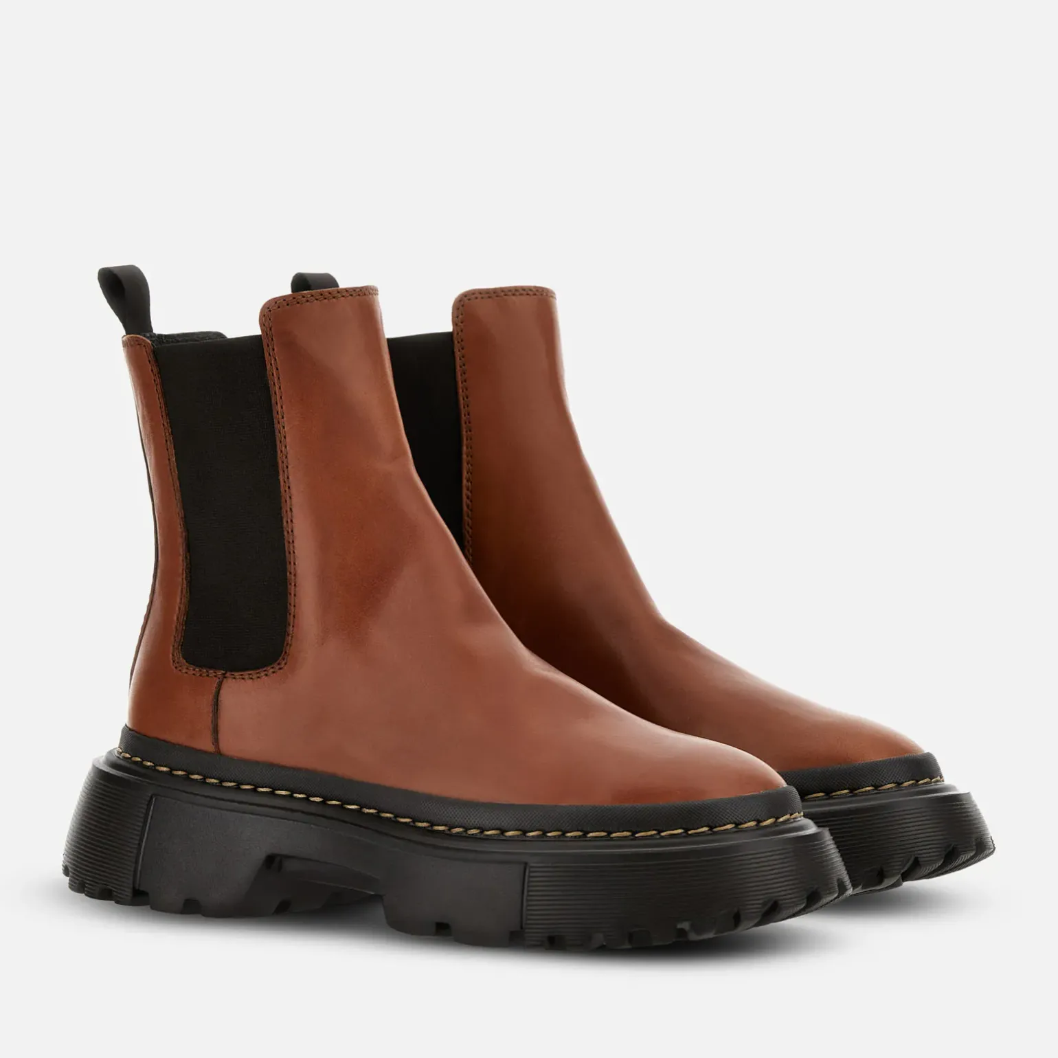 Bottes*Hogan Chelsea Boots H619 Marron