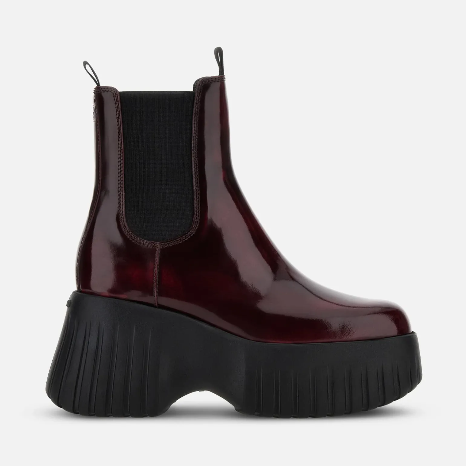 Bottes*Hogan Chelsea Boots H-Stripes Bordeaux