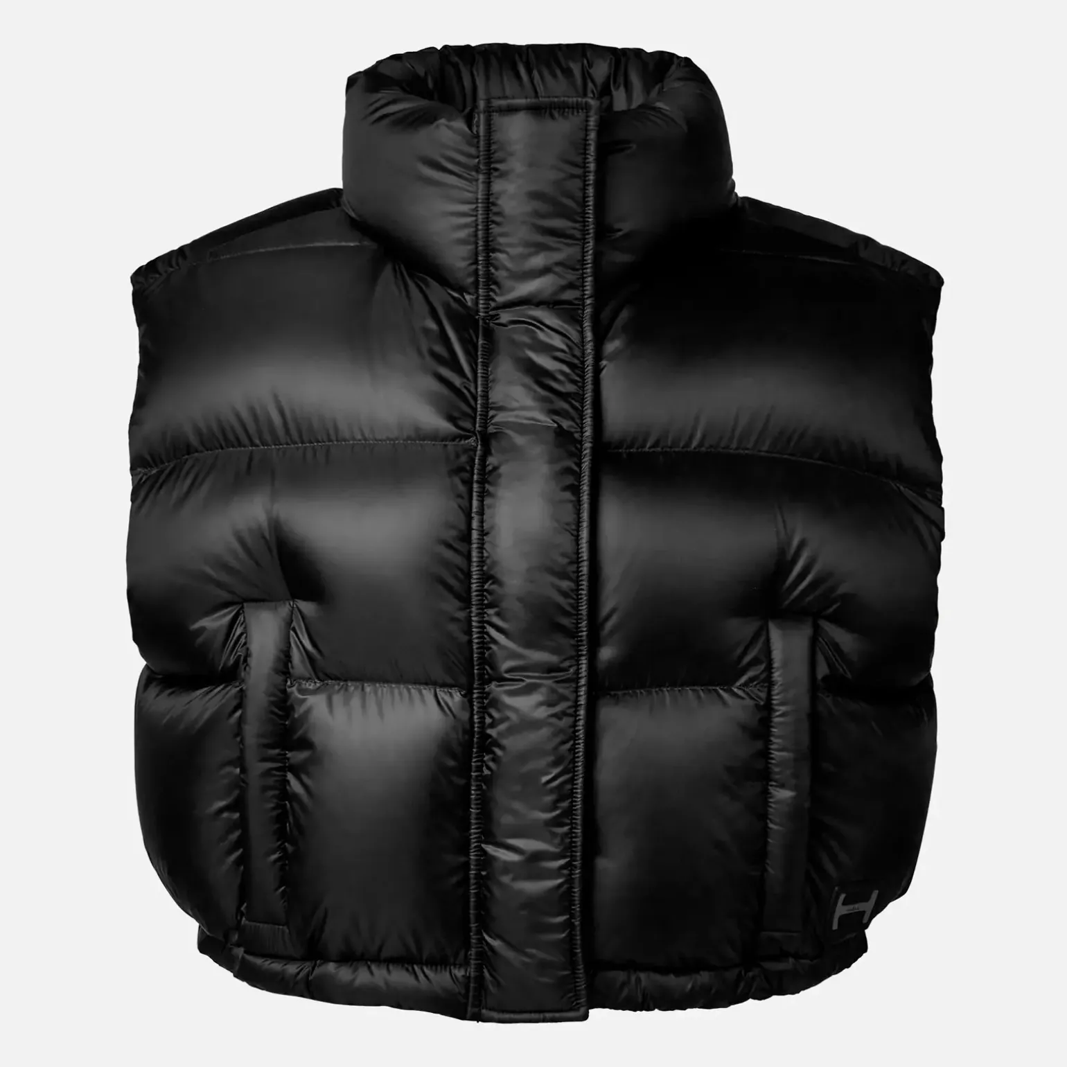 Vêtements*Hogan Gilet Doudoune Cropped Noir