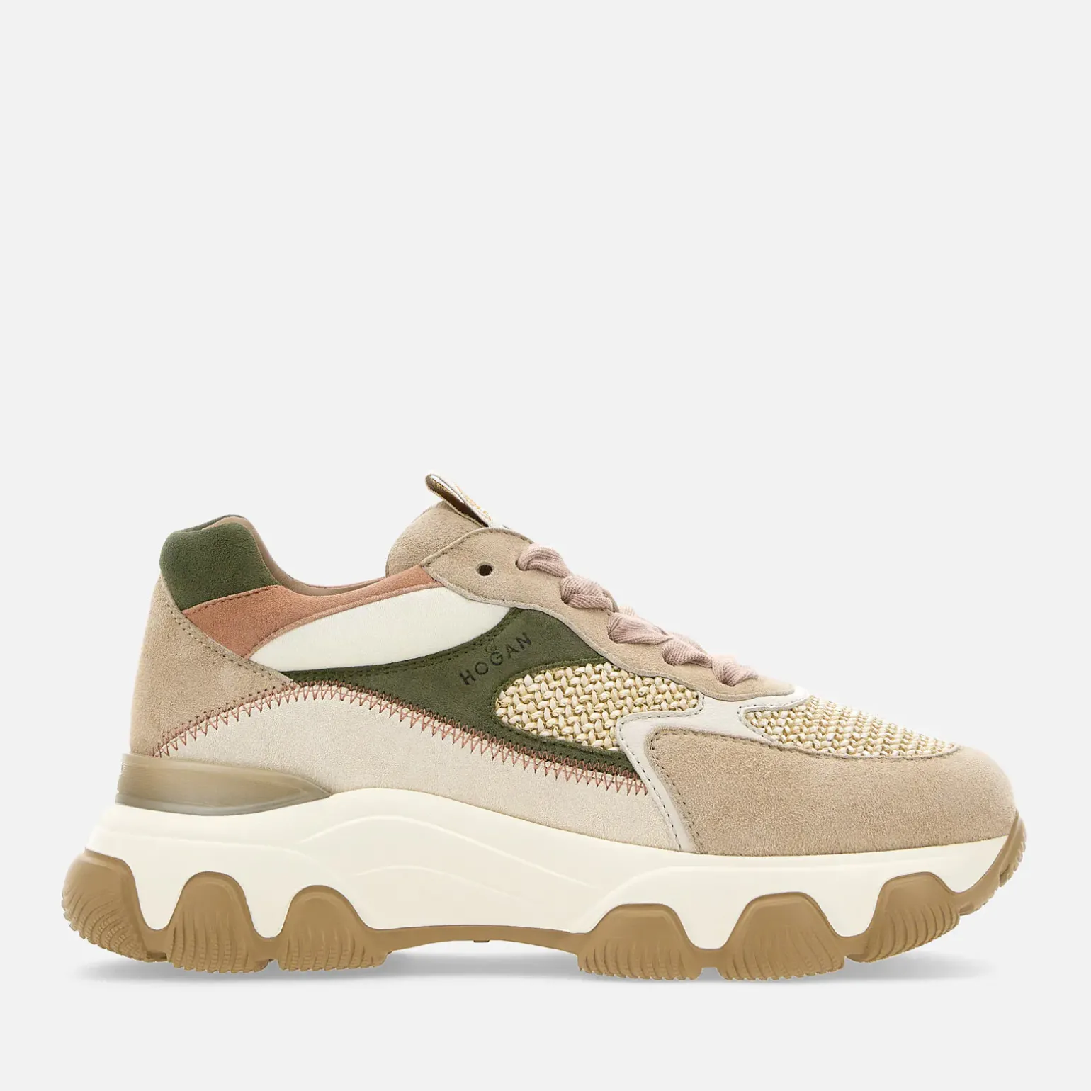 Chunky Sneakers*Hogan Hyperactive Beige/ Vert/ Rose