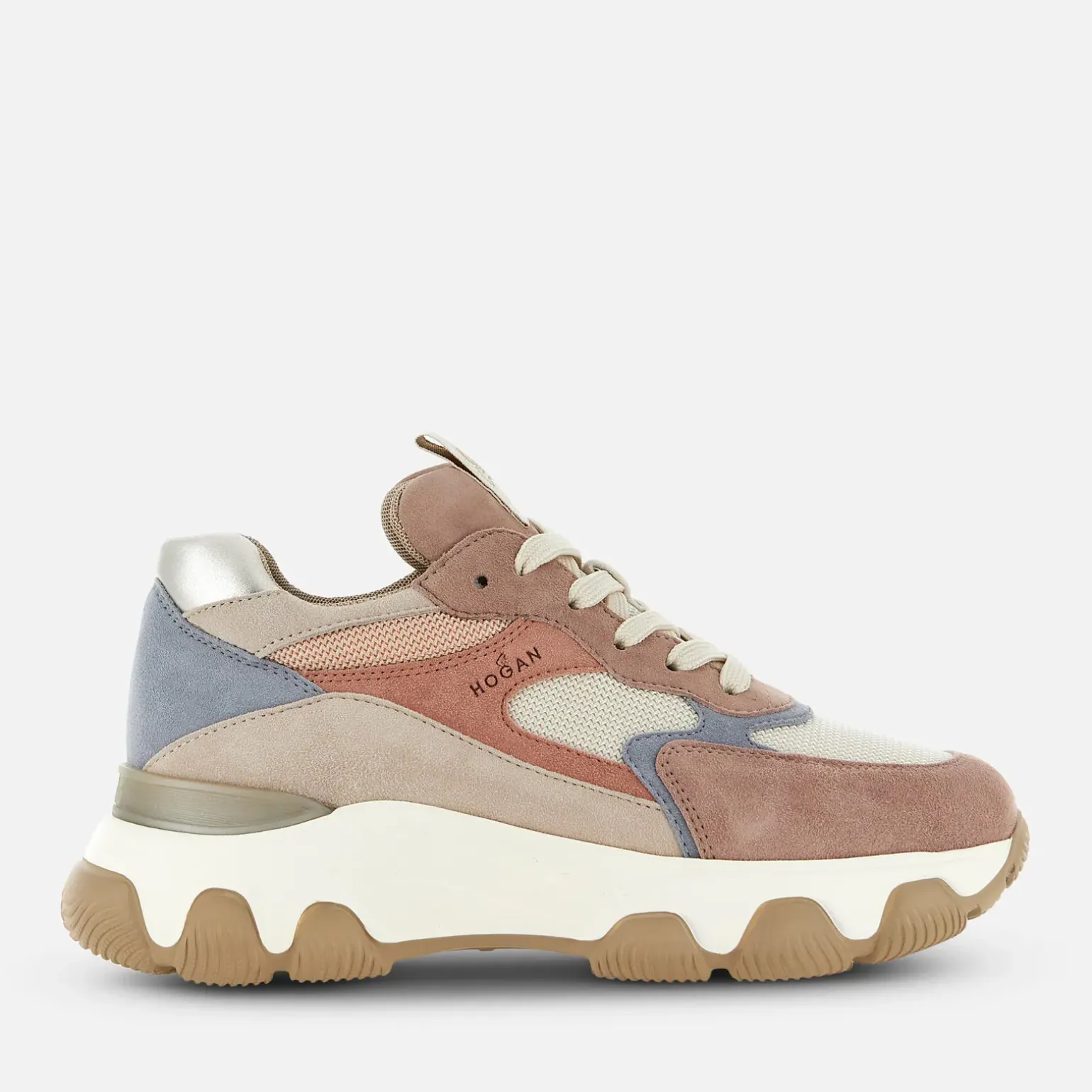 Chunky Sneakers*Hogan Hyperactive Rose/ Beige/ Argente