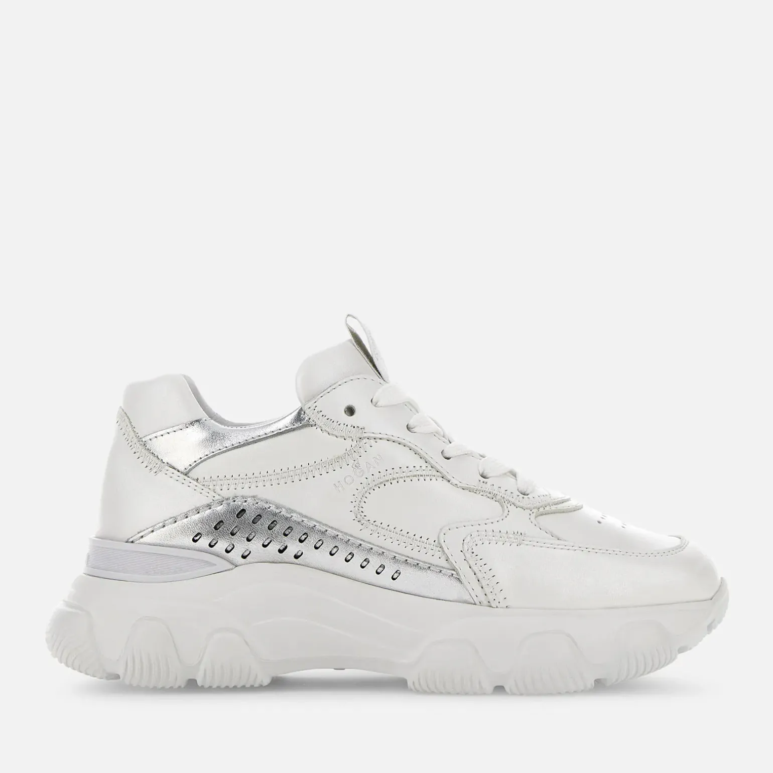 Chunky Sneakers*Hogan Hyperactive Argente/ Blanc