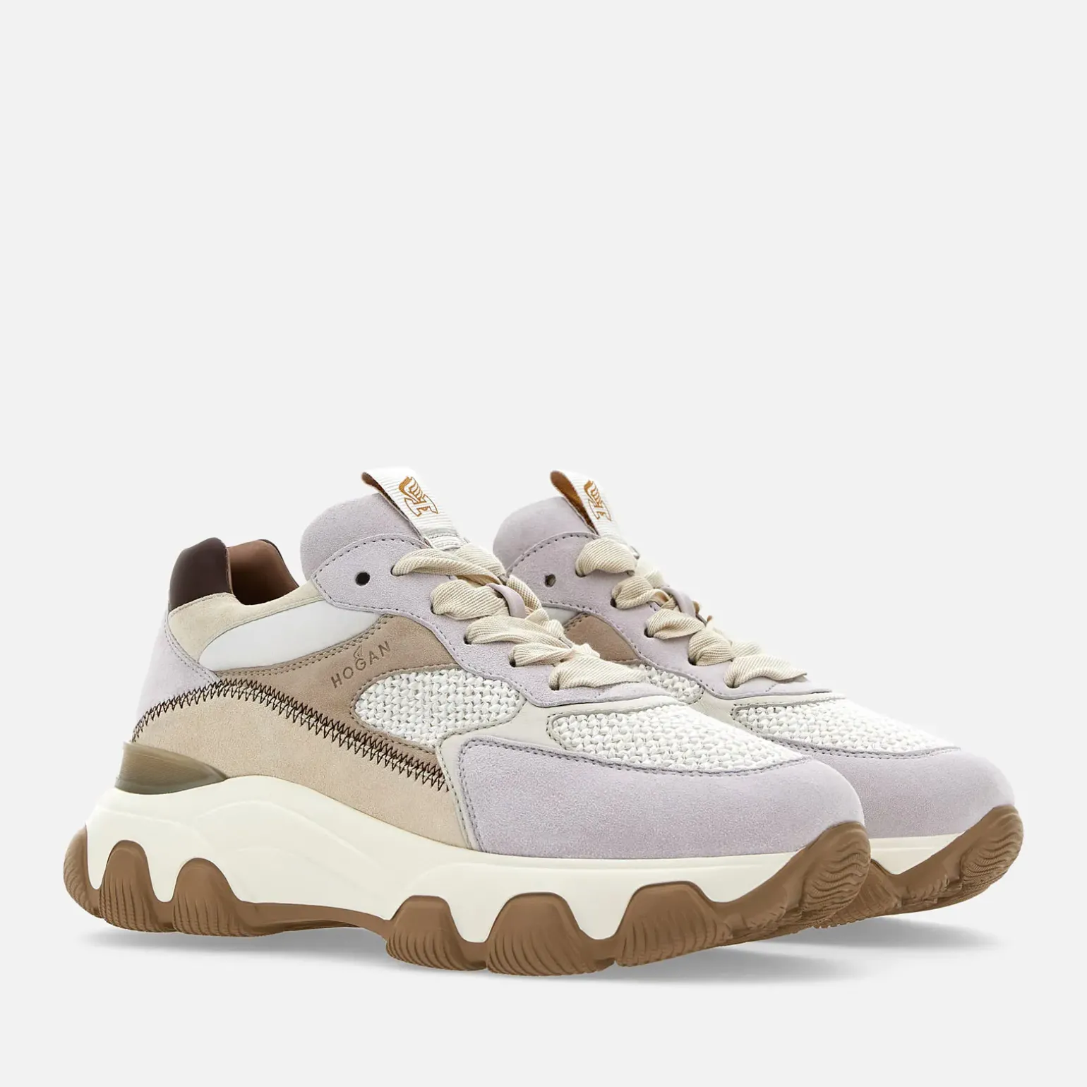 Chunky Sneakers*Hogan Hyperactive Blanc/ Beige/ Violet