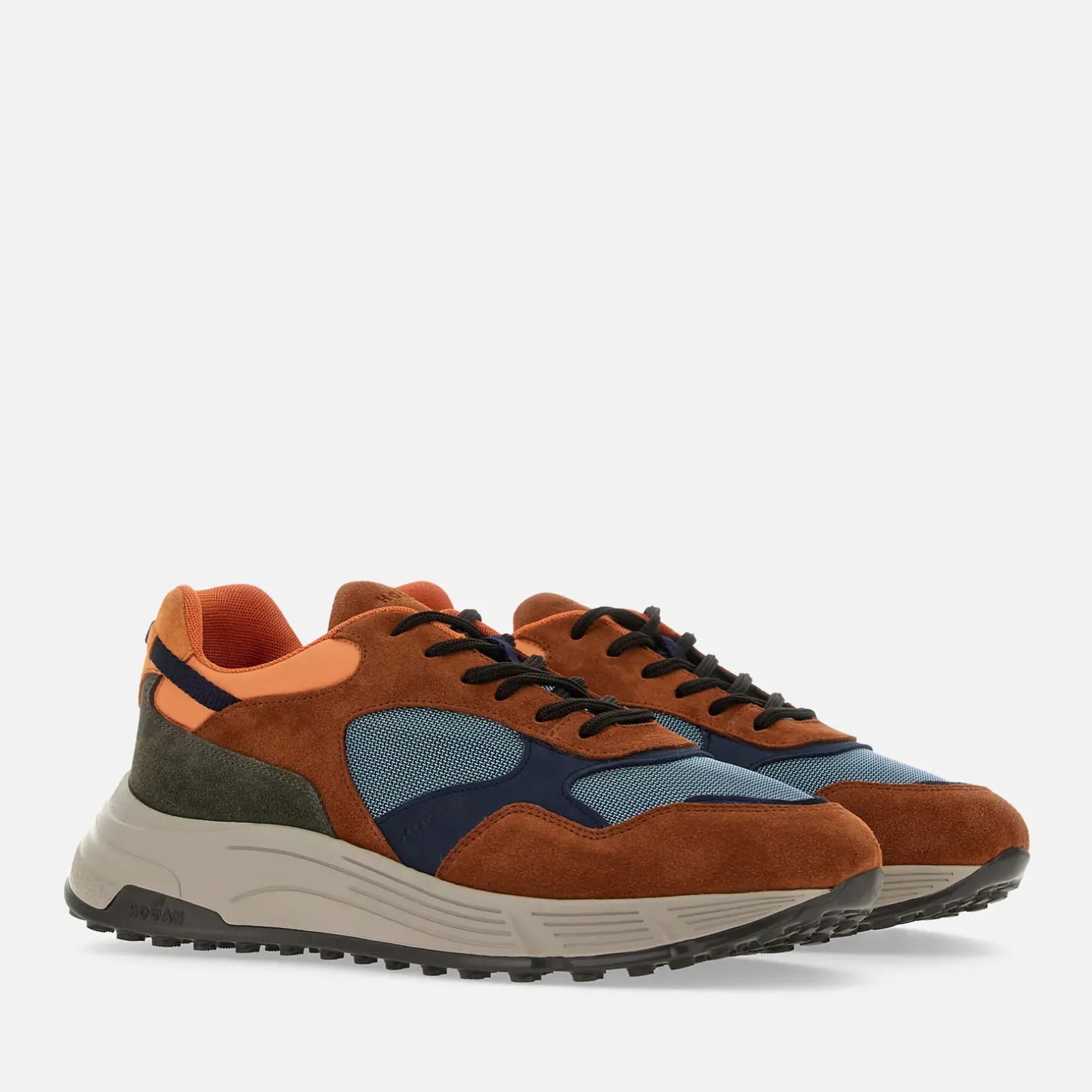 Sporty Sneakers*Hogan Hyperlight Orange/ Bleu/ Vert