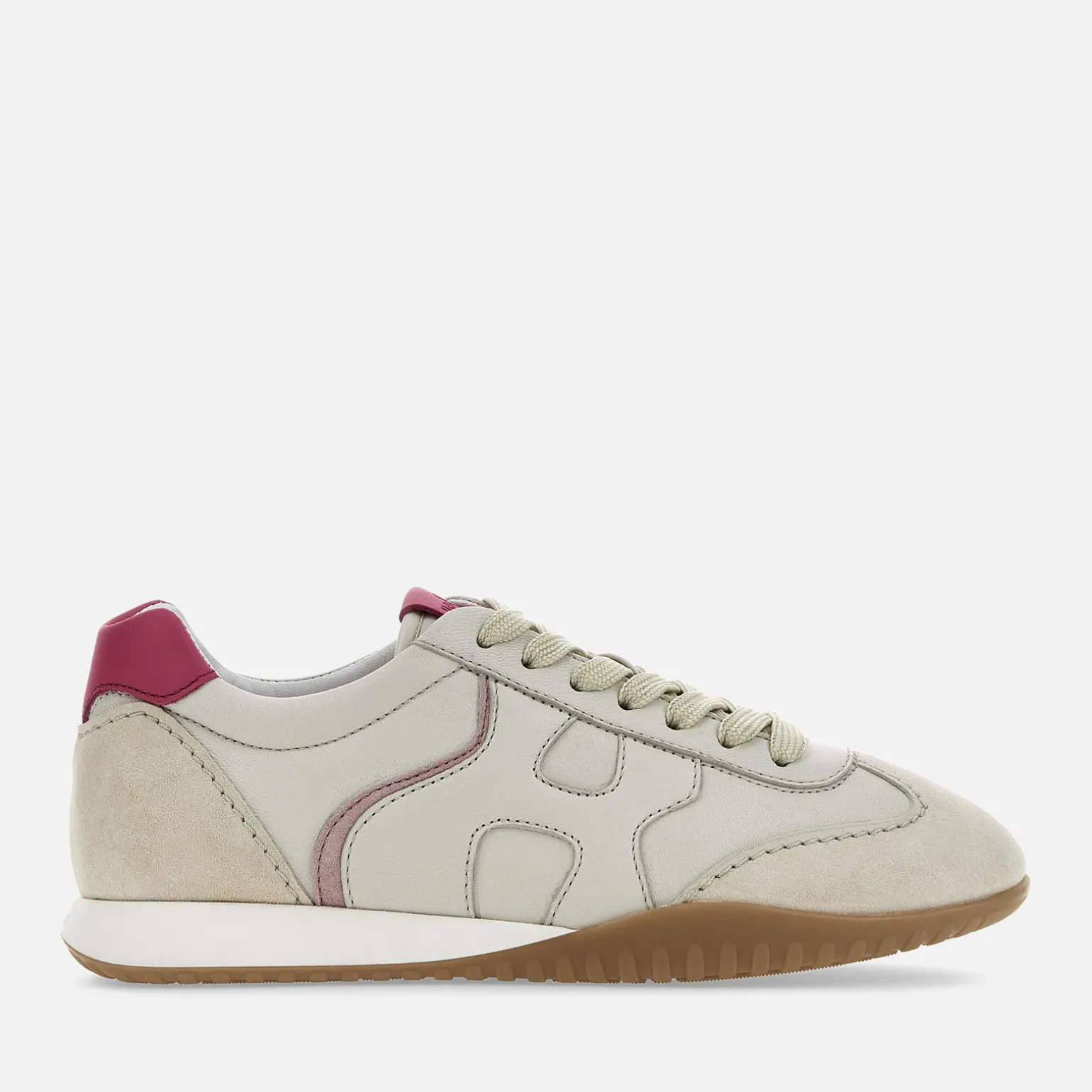 Flat Sneakers*Hogan Olympia-Z Blanc/ Ivoire/ Rose