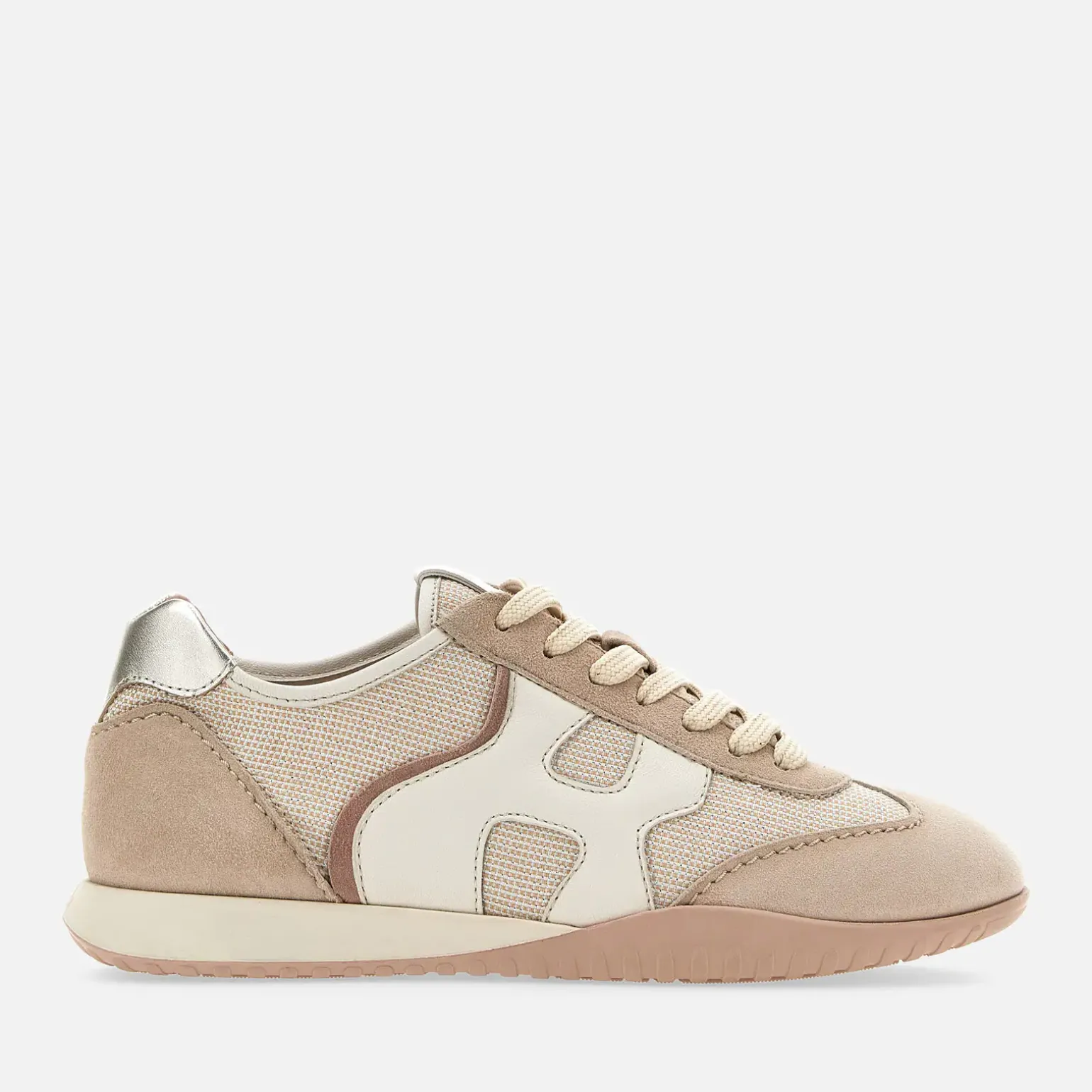 Flat Sneakers*Hogan Olympia-Z Rose/ Beige