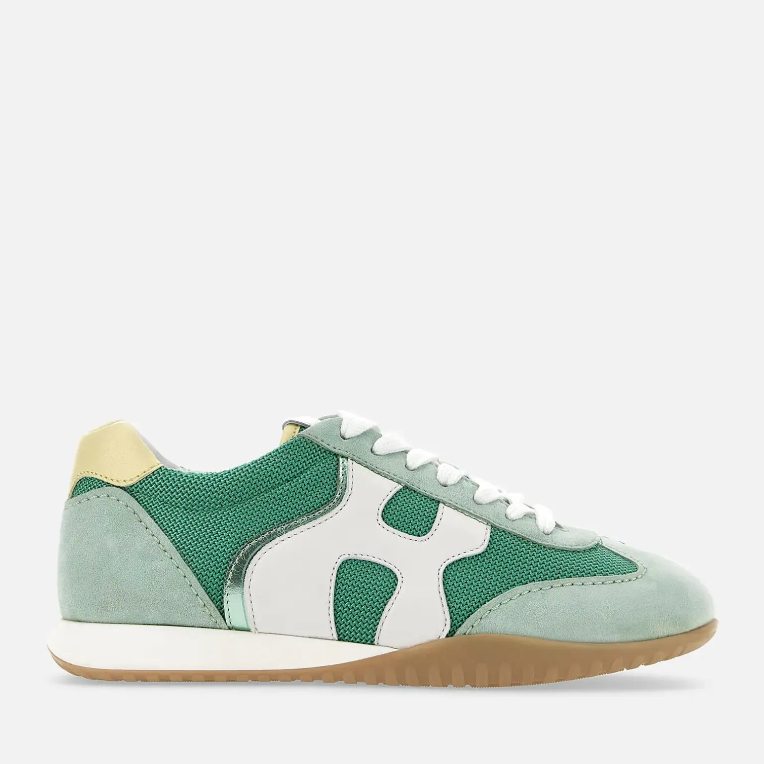 Flat Sneakers*Hogan Olympia-Z Vert/ Blanc/ Jaune