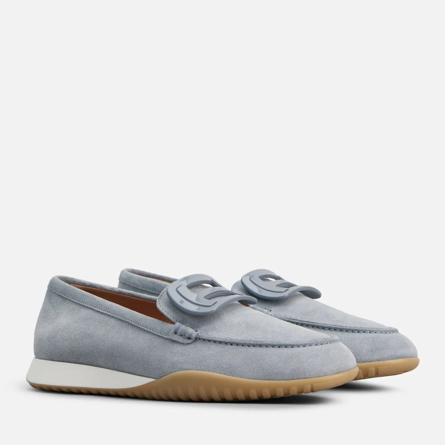 Chaussures À Lacets & Mocassins*Hogan Olympia-Z Mocassin Bleu Ciel