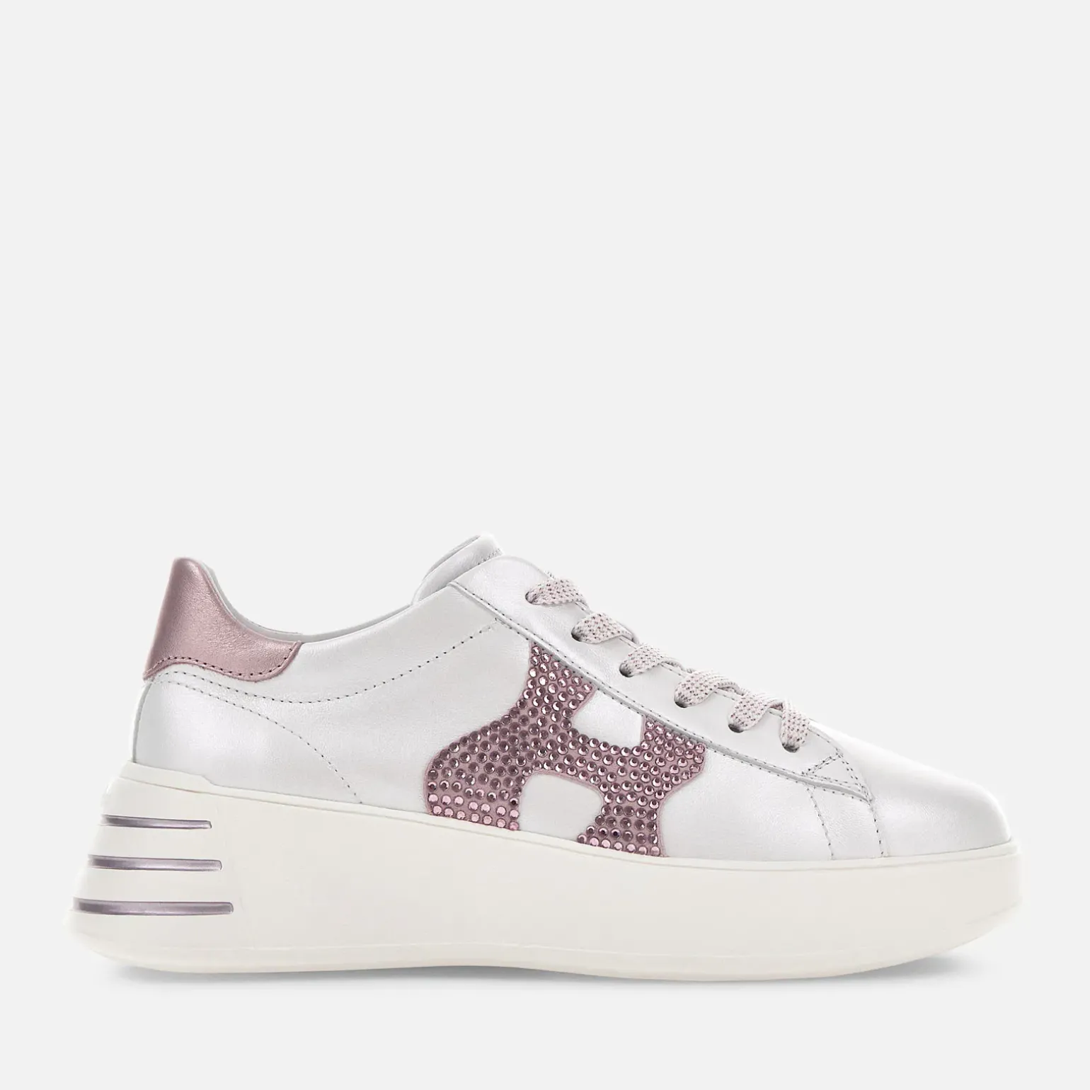 Chunky Sneakers*Hogan Rebel Rose/ Argente