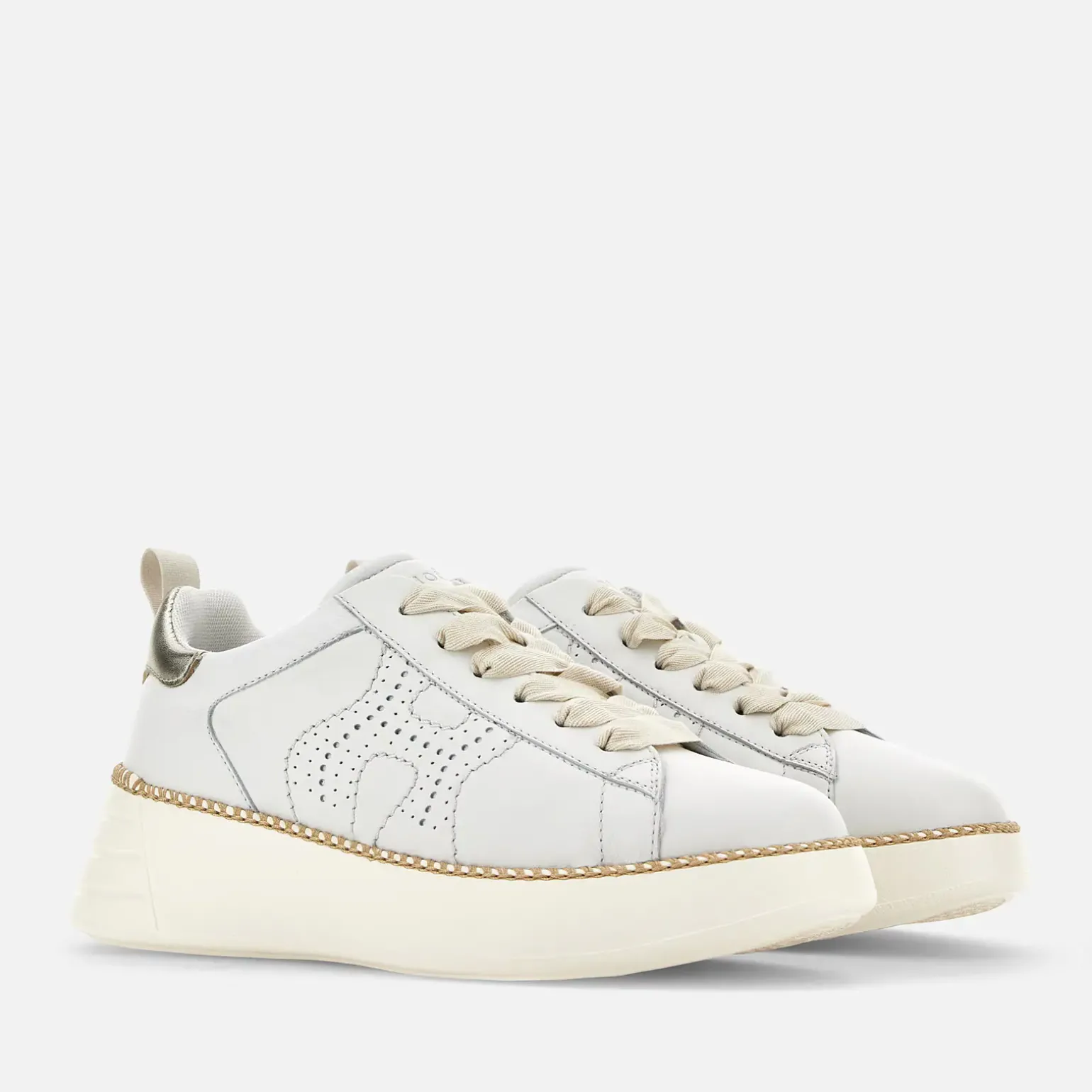 Chunky Sneakers*Hogan Rebel Argente/ Blanc