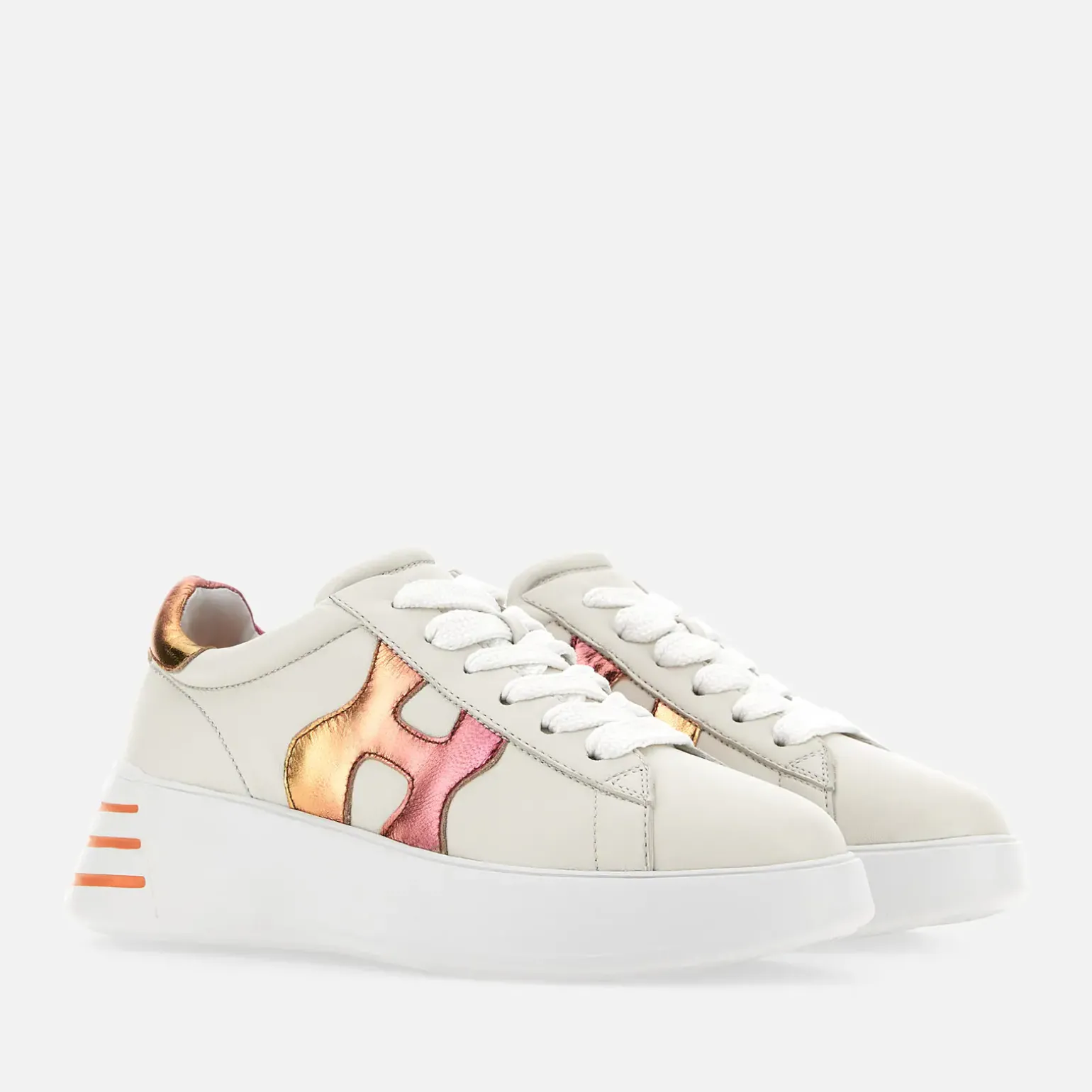 Chunky Sneakers*Hogan Rebel Ivoire/ Rose/ Orange