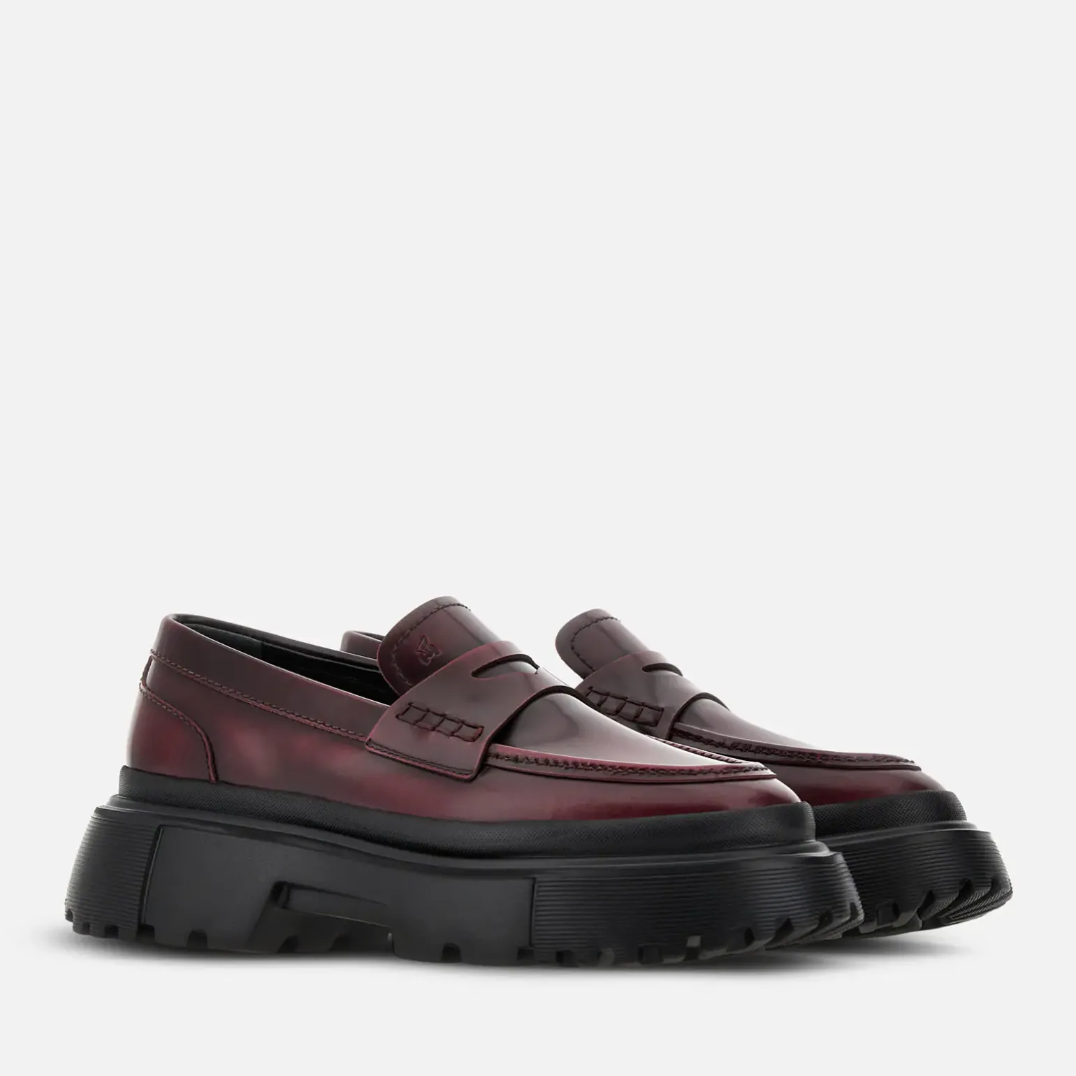 Chaussures À Lacets & Mocassins*Hogan Mocassins H619 Bordeaux