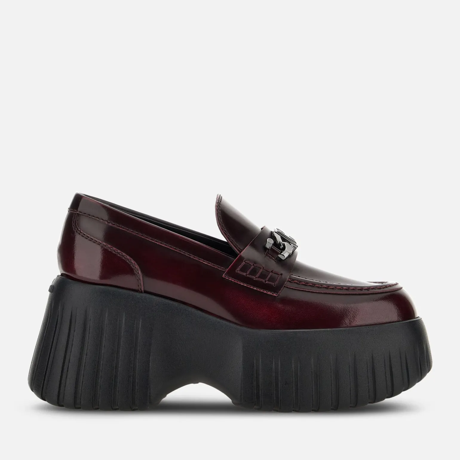 Chaussures À Lacets & Mocassins*Hogan Mocassins H-Stripes Bordeaux