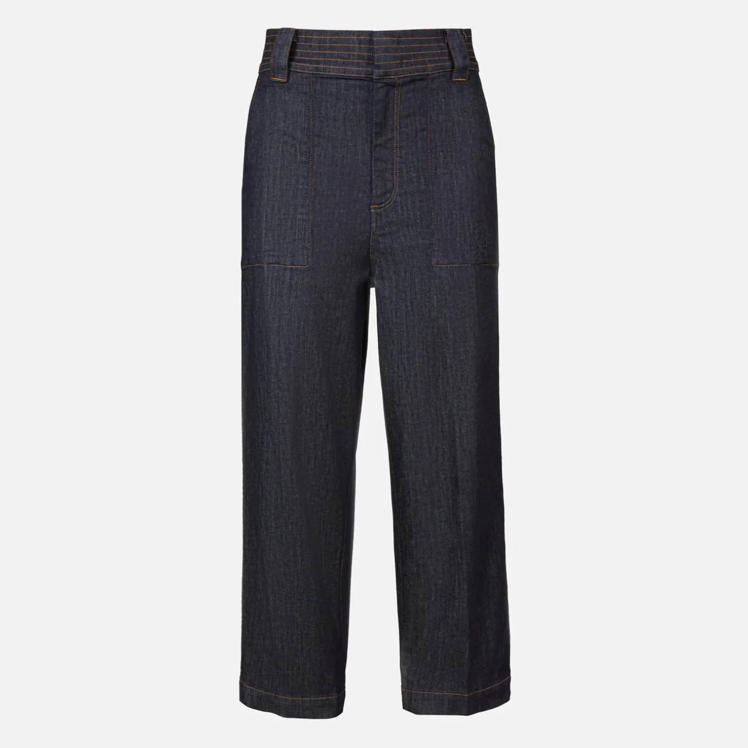 Vêtements*Hogan Pantalon Mom Fit En Denim Bleu