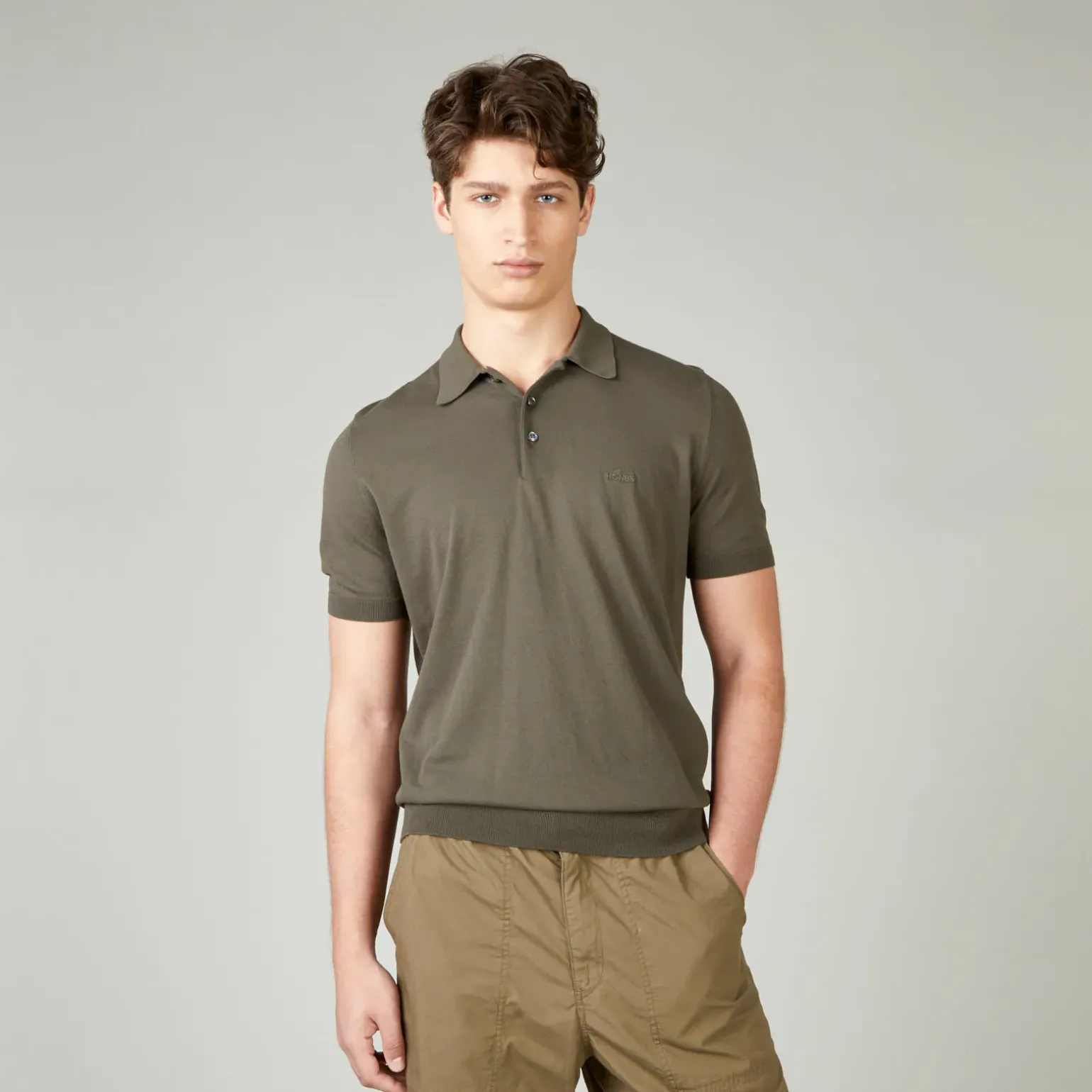 Vêtements*Hogan Polo En Maille De Coton Vert