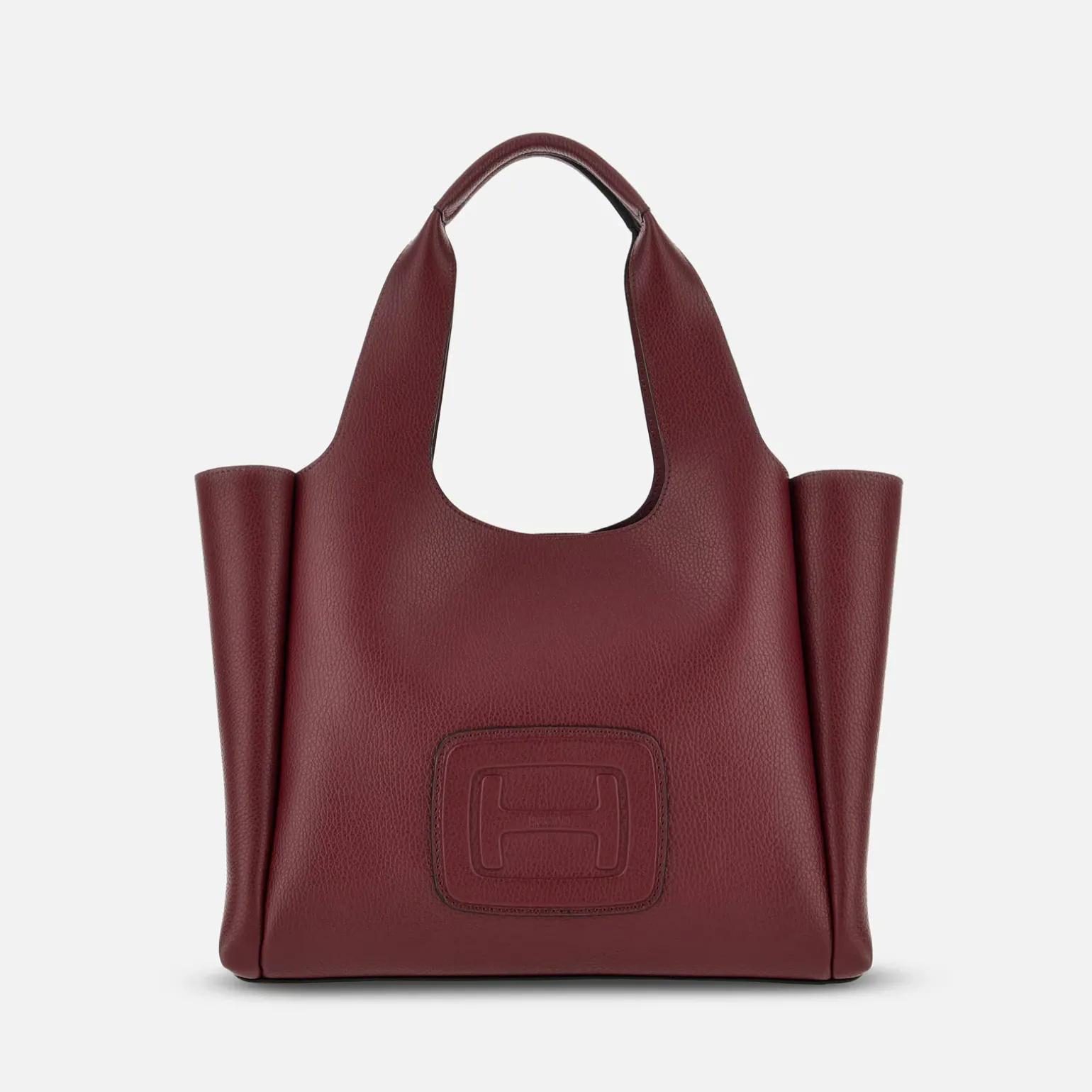 Sacs Cabas*Hogan Shopping Medium H-Bag Bordeaux