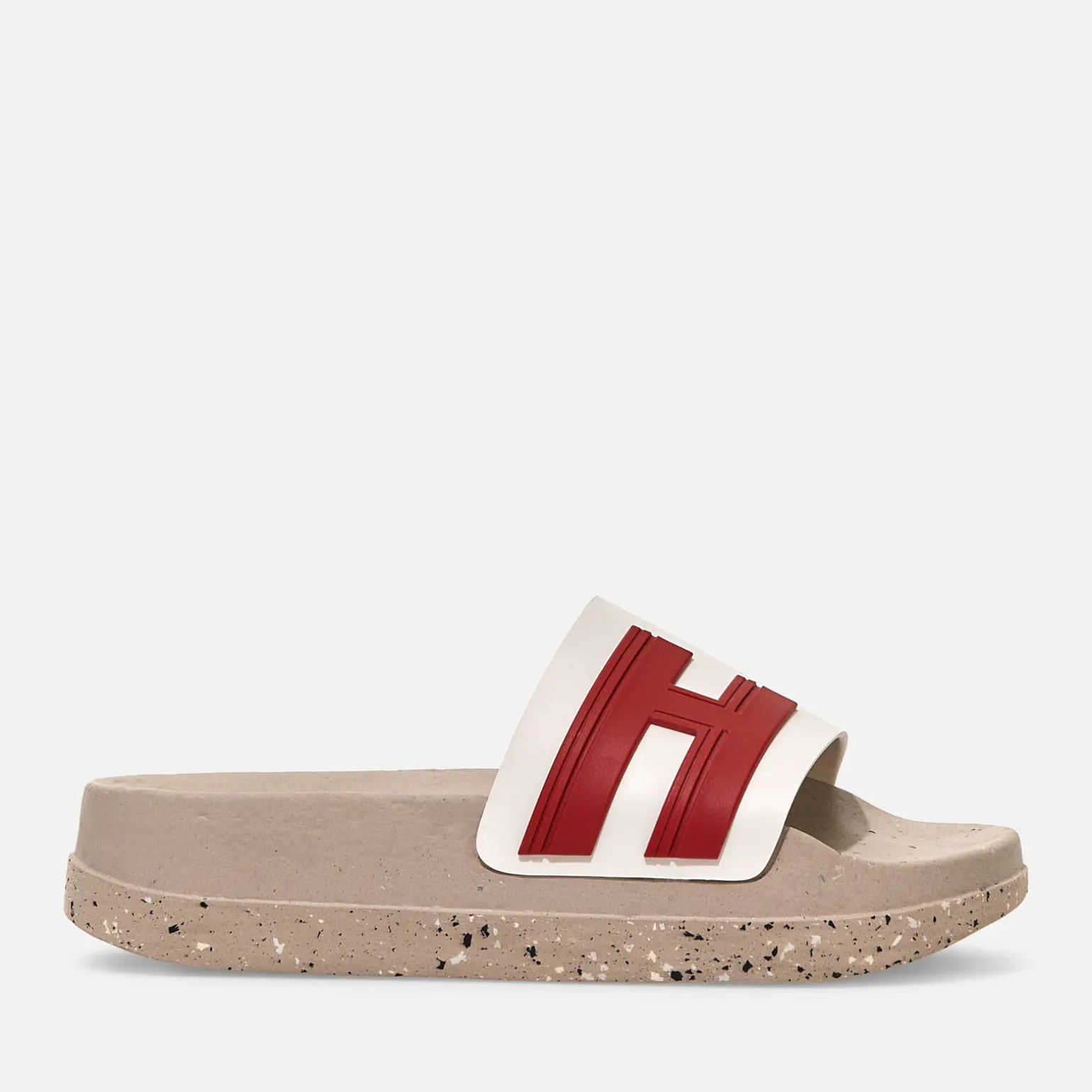 Sandales & Sabots*Hogan Slides Beige/ Blanc/ Rouge