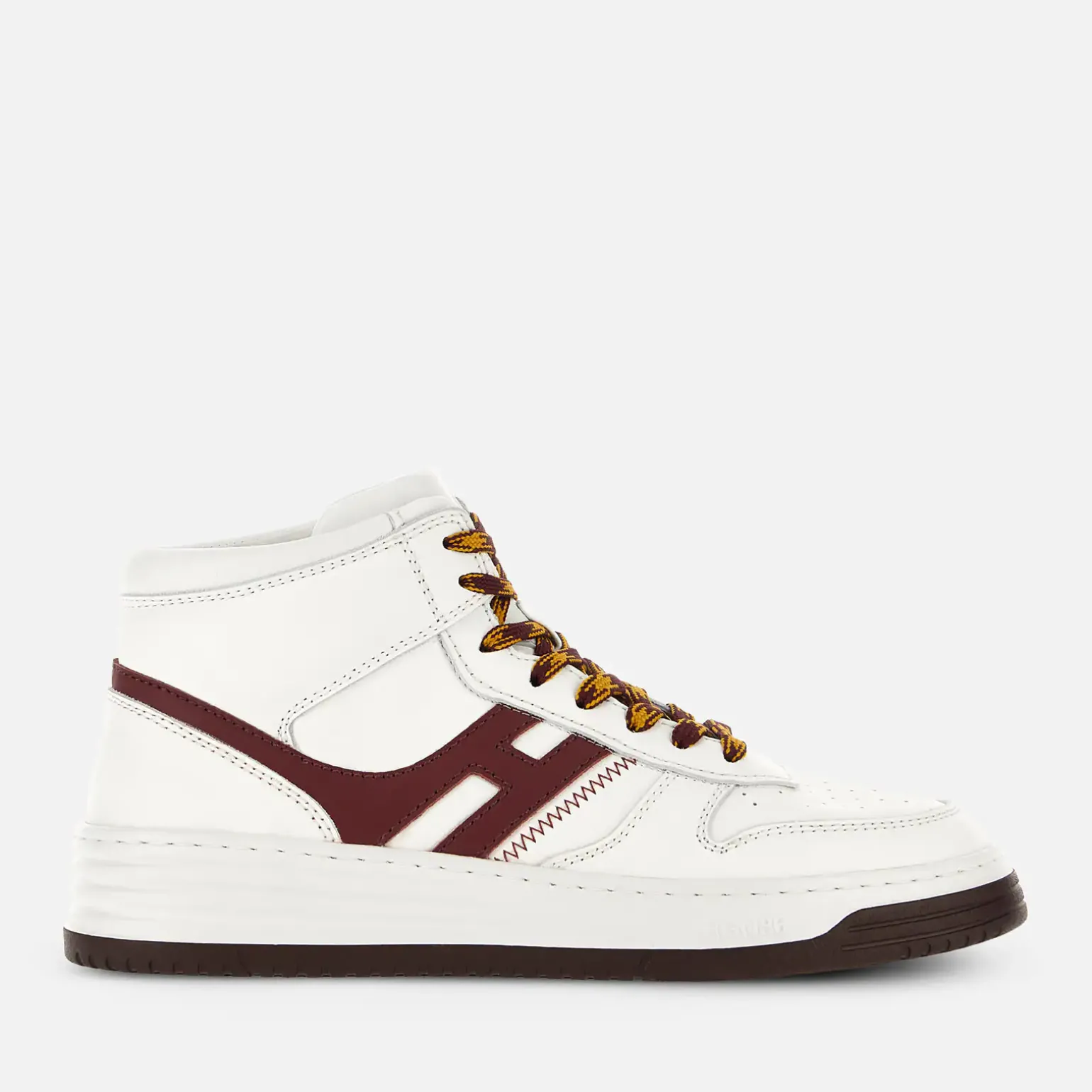 Flat Sneakers*Hogan Sneakers High Top H630 Blanc/ Bordeaux