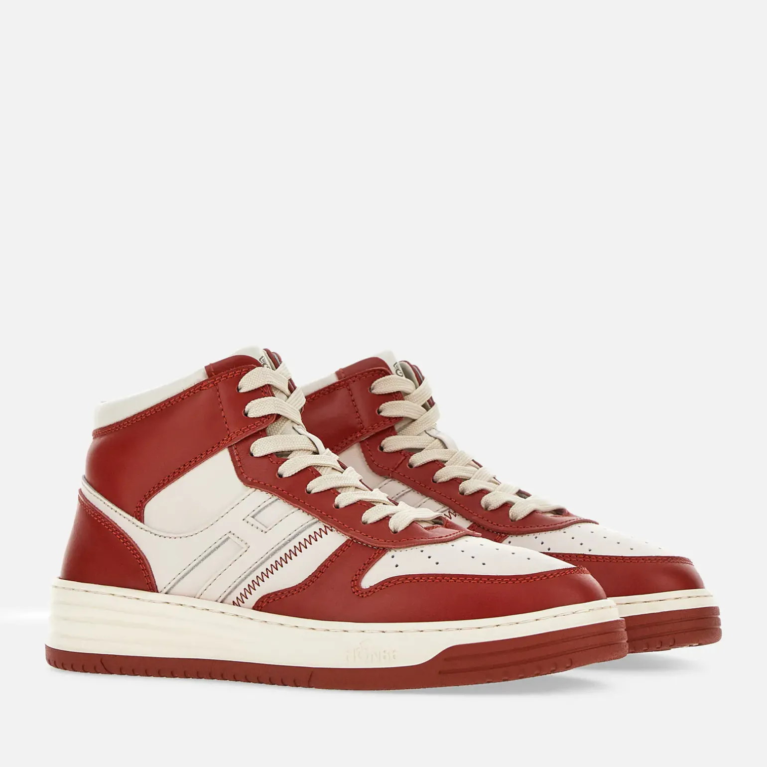 Flat Sneakers*Hogan Sneakers High Top H630 Blanc/ Rouge