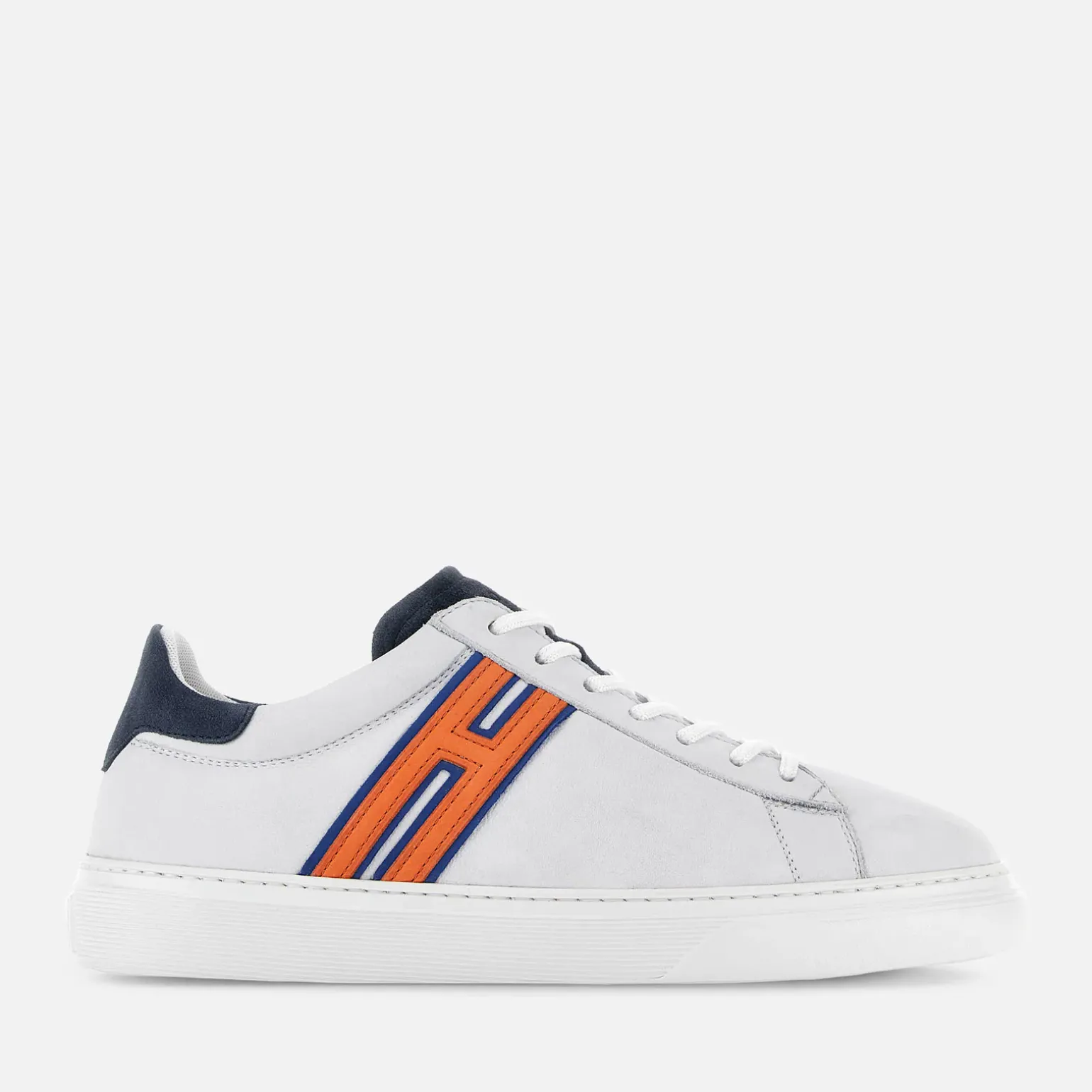 Flat Sneakers*Hogan Sneakers H365 Blanc/ Orange/ Bleu