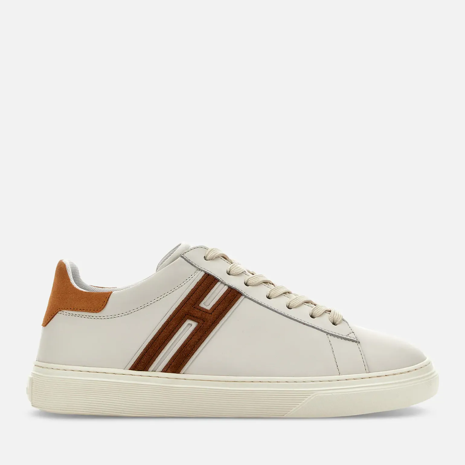 Flat Sneakers*Hogan Sneakers H365 Ivoire/ Orange/ Marron