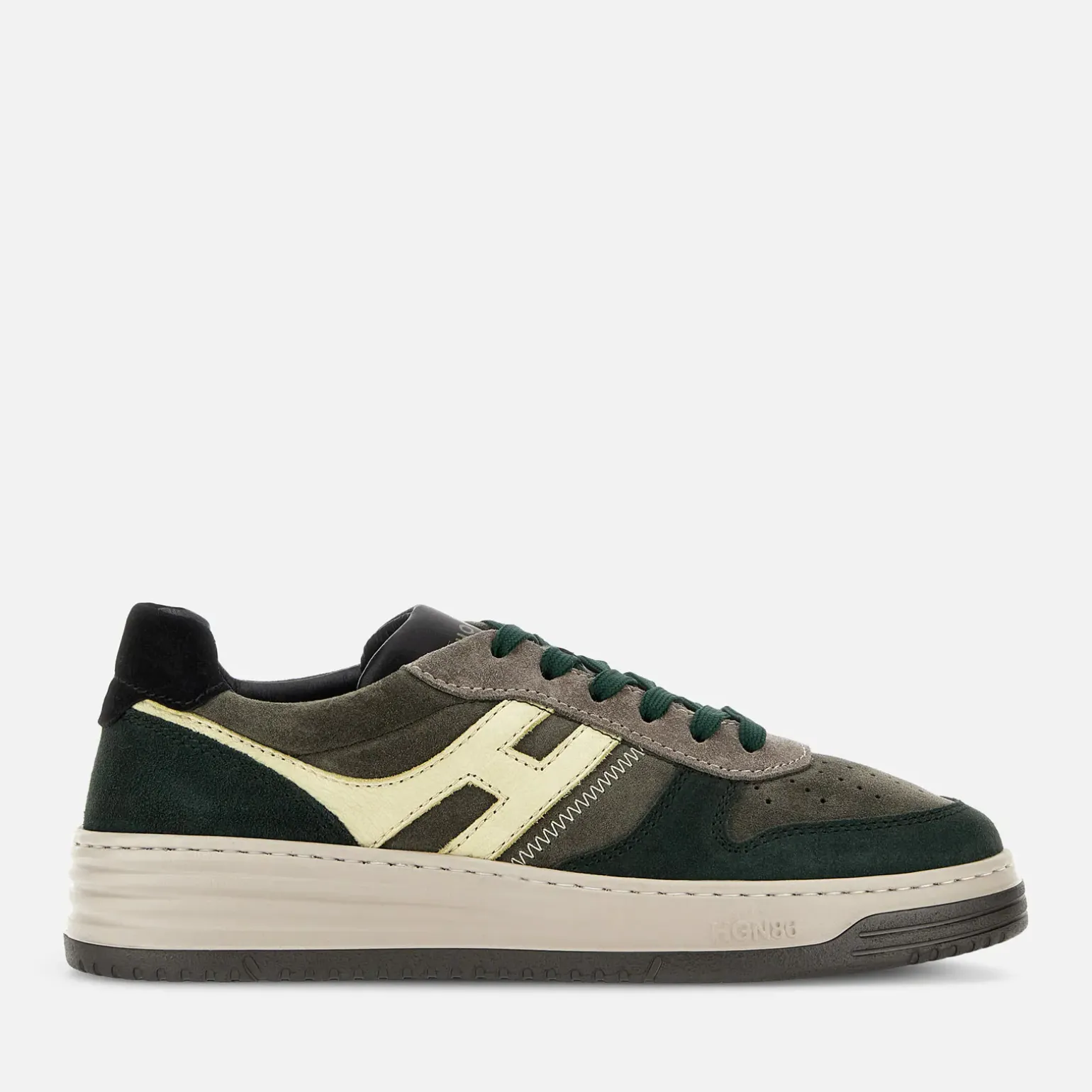 Flat Sneakers*Hogan Sneakers H630 Gris/ Vert