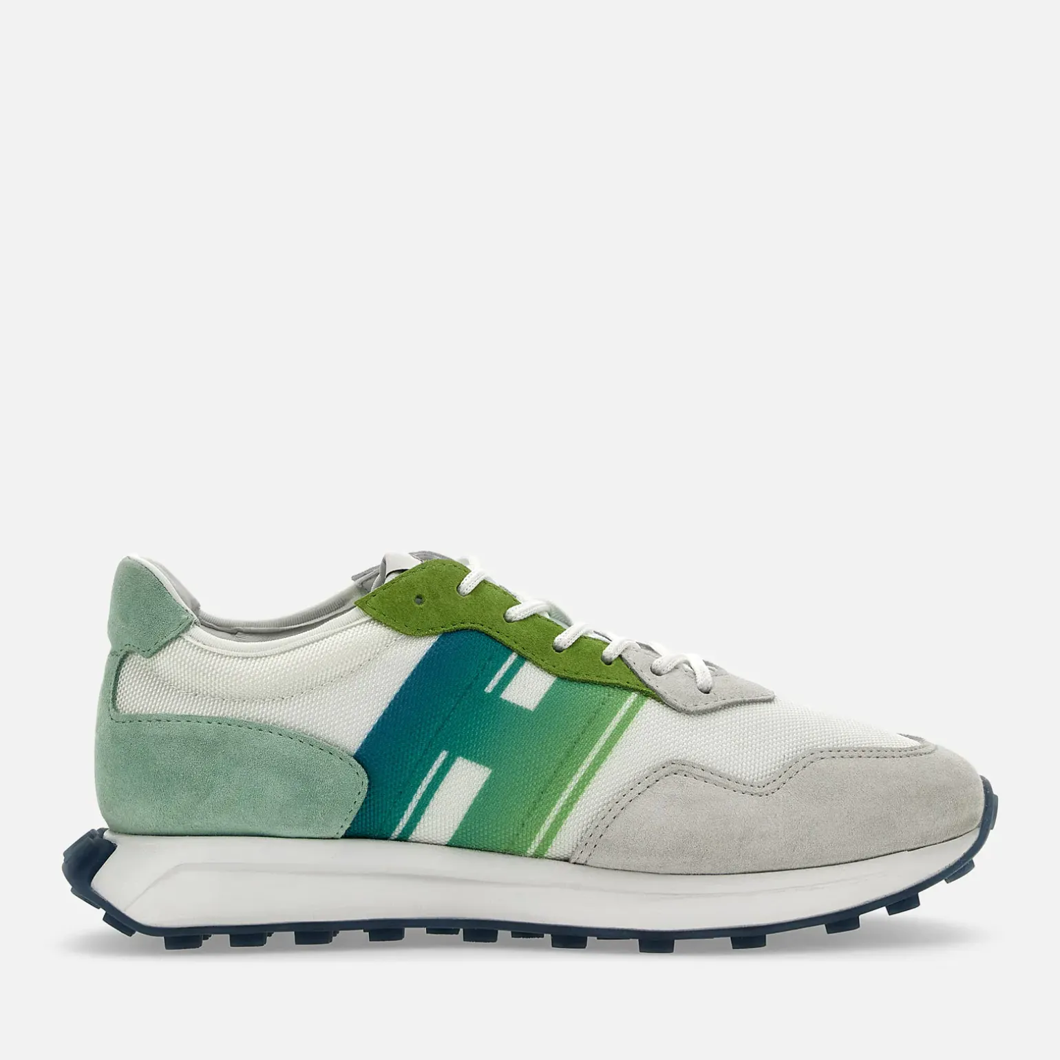 Sporty Sneakers*Hogan Sneakers H601 Vert/ Gris/ Blanc