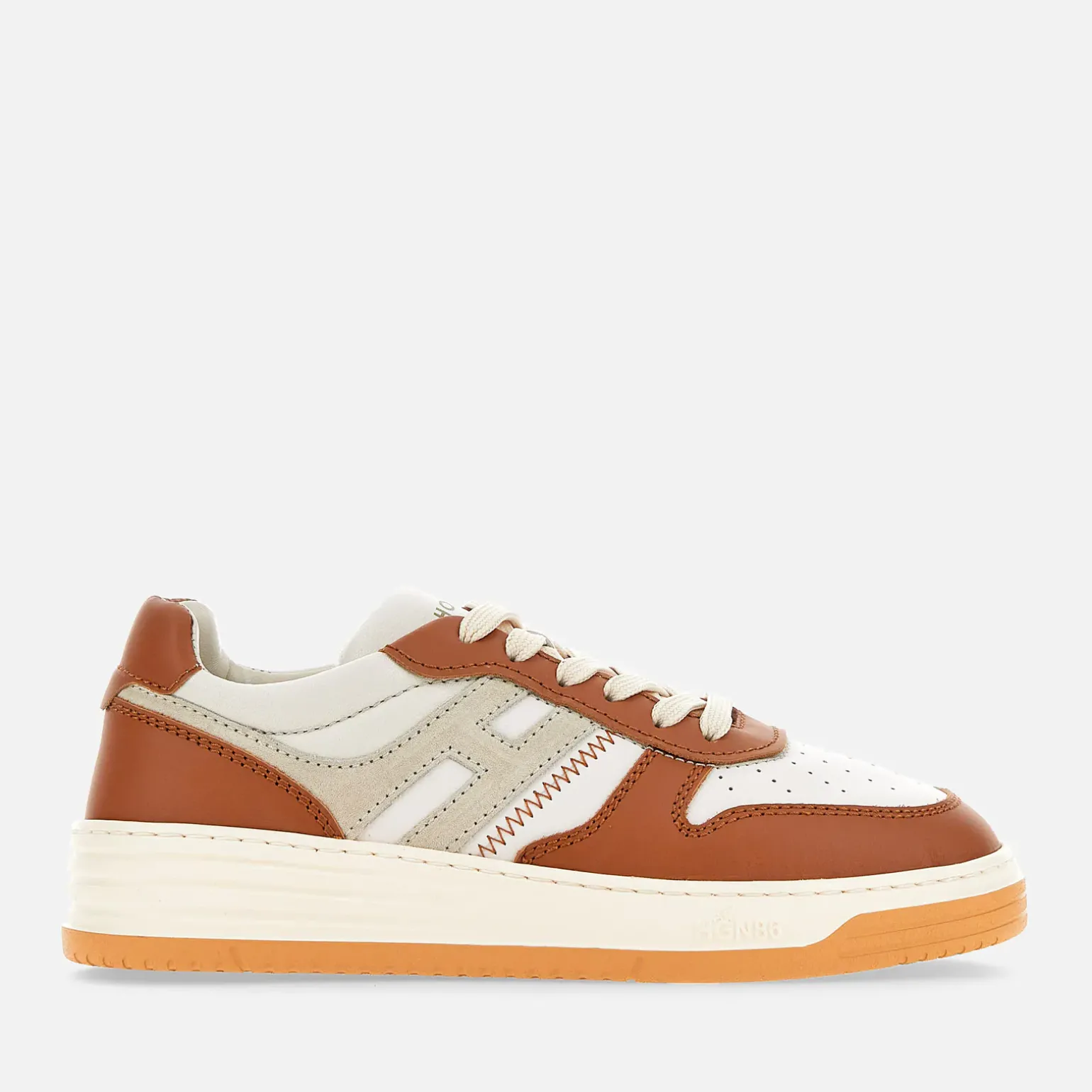 Flat Sneakers*Hogan Sneakers H630 Blanc/ Gris/ Marron