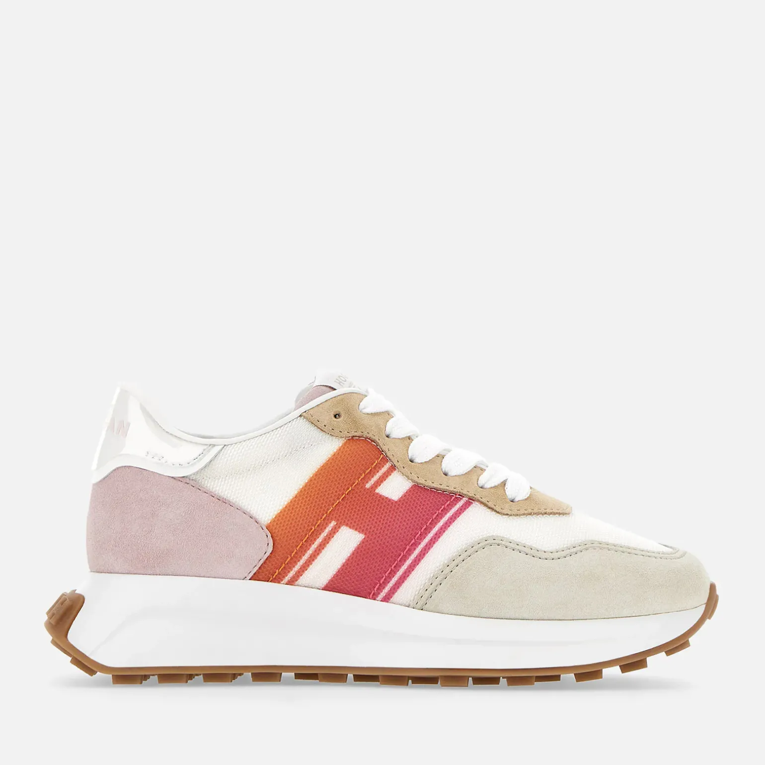 Sporty Sneakers*Hogan Sneakers H641 Blanc/ Beige/ Rose