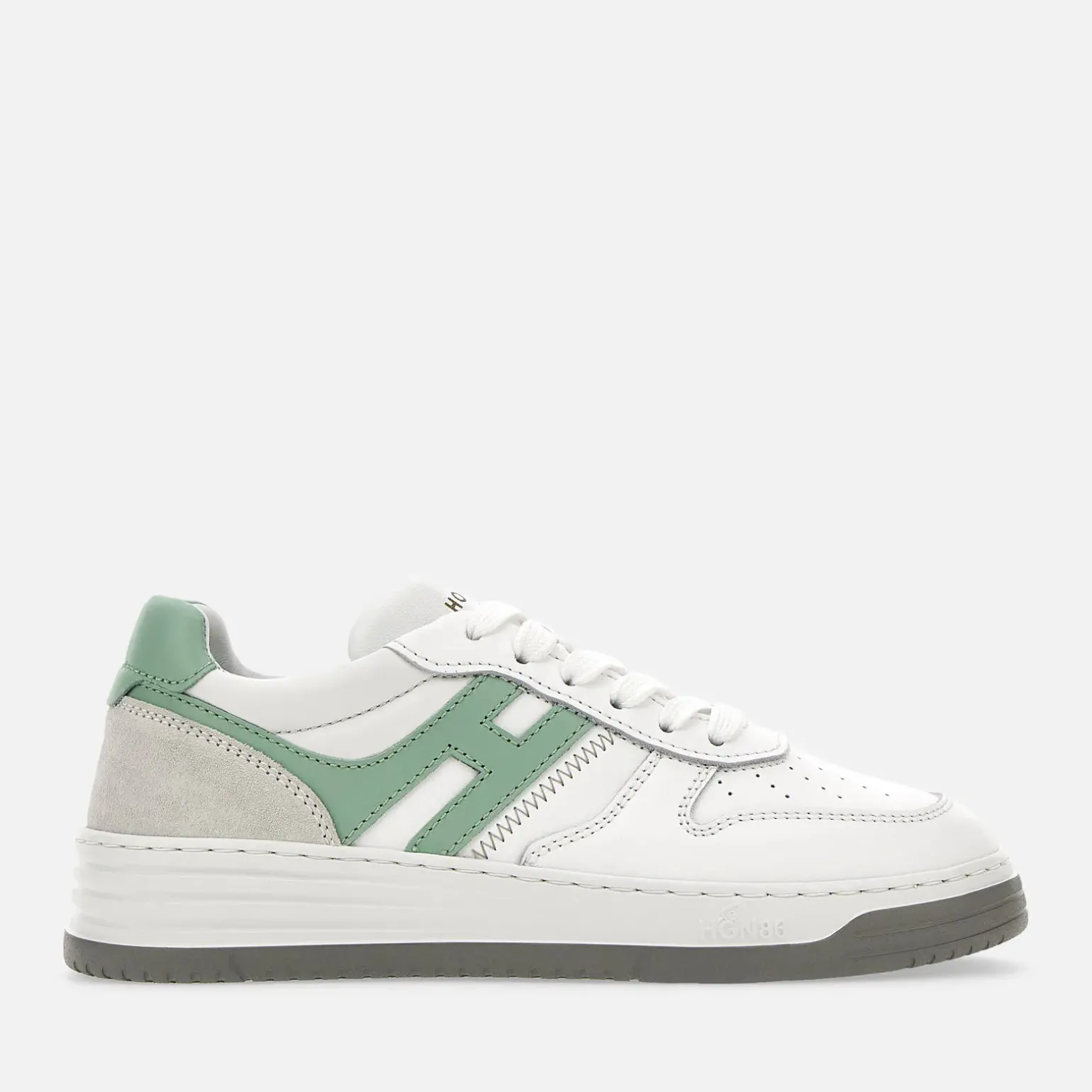 Hogan Basket*Hogan Sneakers H630 Vert/ Blanc/ Gris