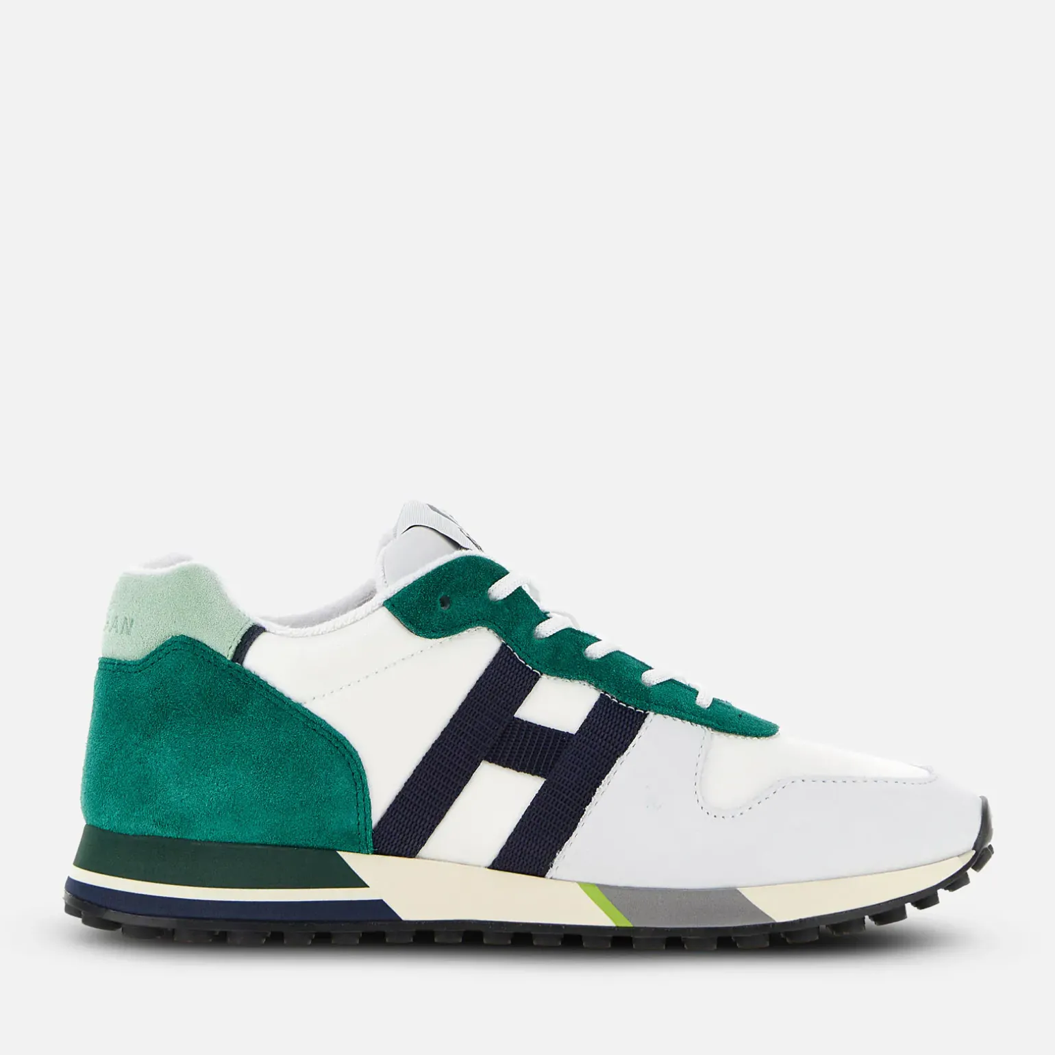 Sporty Sneakers*Hogan Sneakers H383 Blanc/ Vert/ Bleu