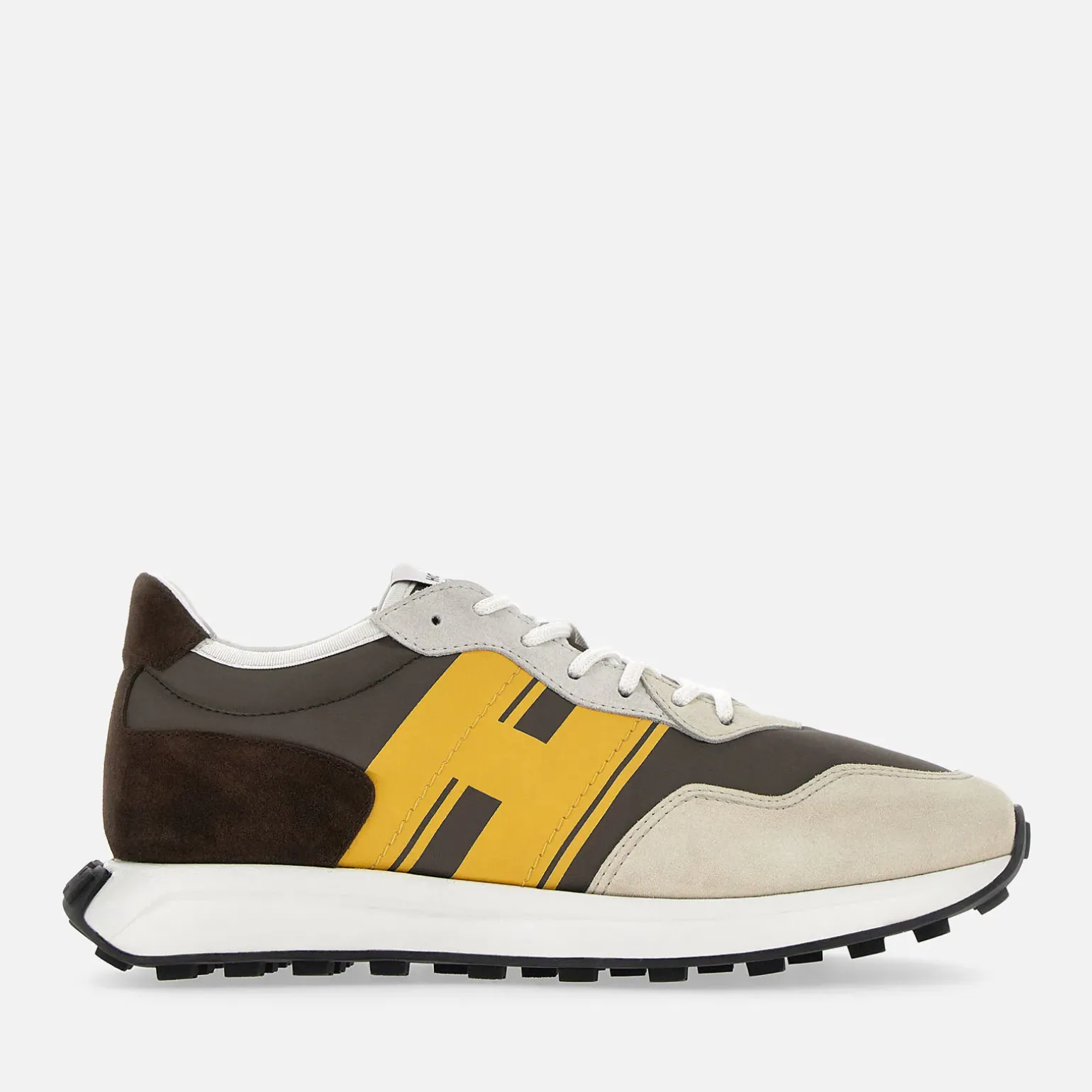 Sporty Sneakers*Hogan Sneakers H601 Ivoire/ Jaune/ Marron