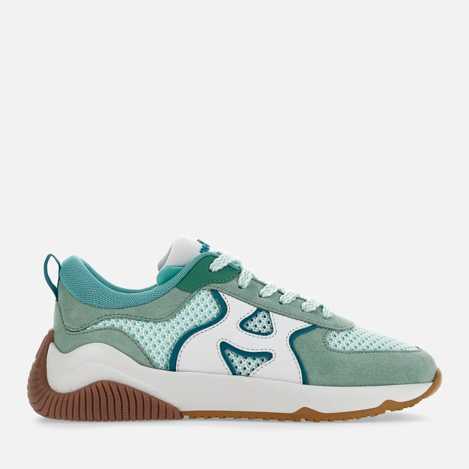 Sporty Sneakers*Hogan Sneakers H597 Bleu Ciel/ Vert/ Blanc