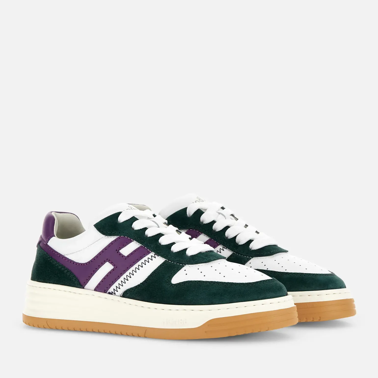 Flat Sneakers*Hogan Sneakers H630 Blanc/ Vert/ Violet