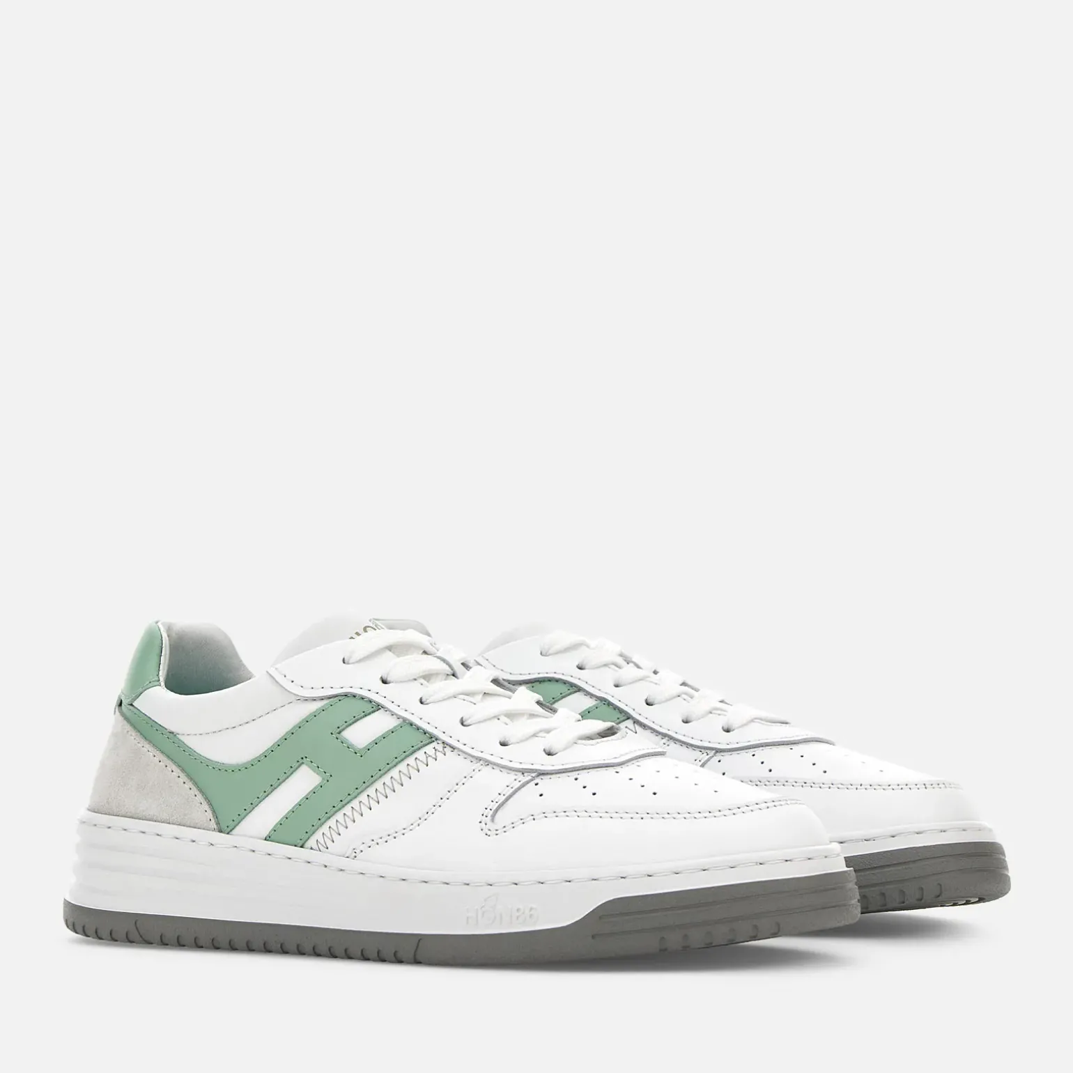 Flat Sneakers*Hogan Sneakers H630 Vert/ Blanc/ Gris