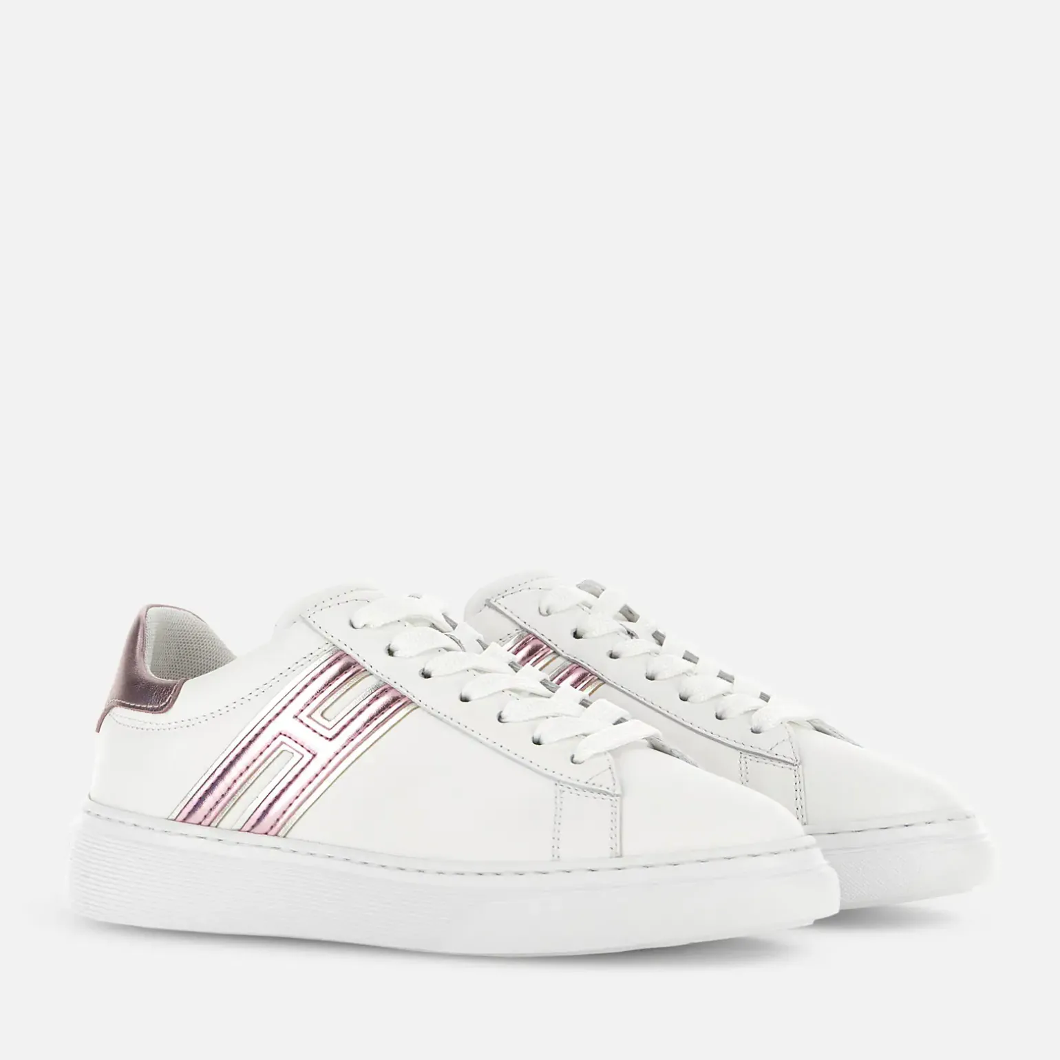 Flat Sneakers*Hogan Sneakers H365 Blanc/ Rose