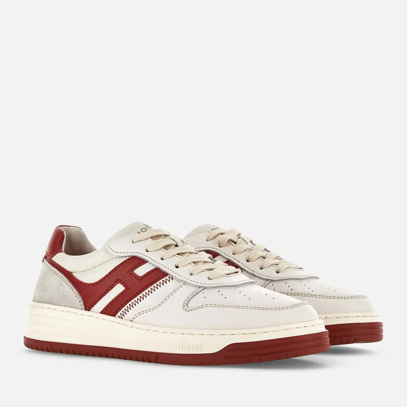 Flat Sneakers*Hogan Sneakers H630 Blanc/ Rouge/ Gris