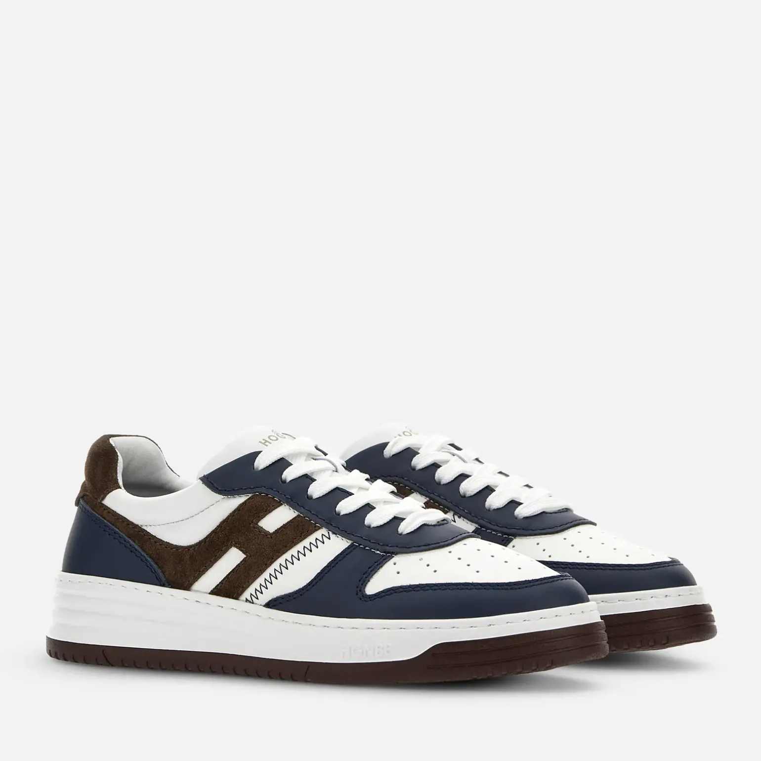 Hogan Basket*Hogan Sneakers H630 Blanc/ Bleu/ Noir