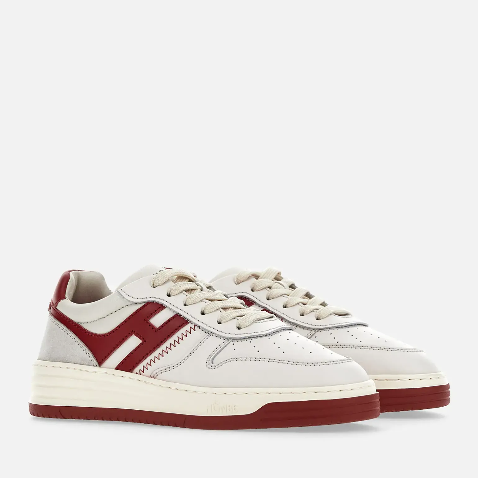 Flat Sneakers*Hogan Sneakers H630 Blanc/ Rouge/ Gris