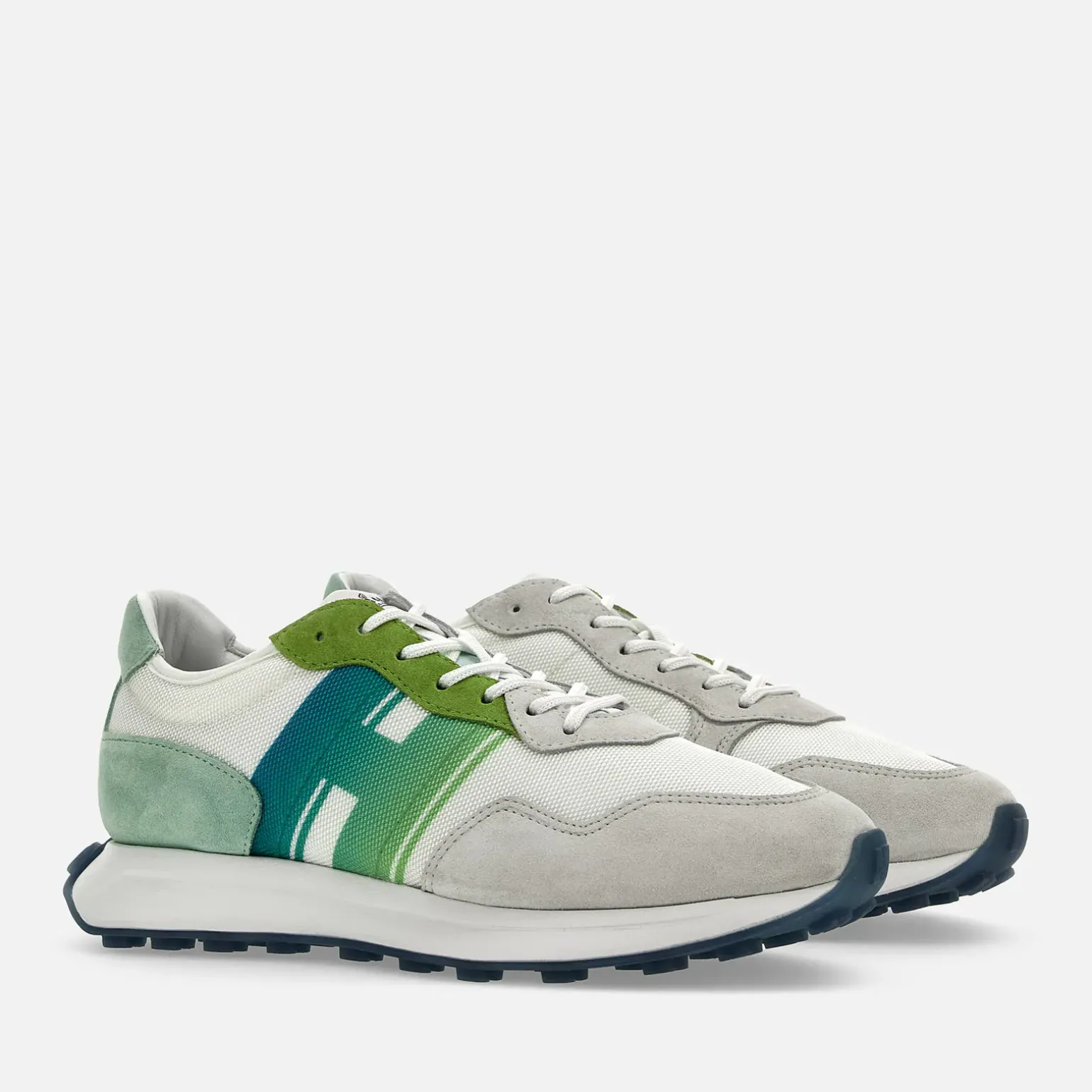 Sporty Sneakers*Hogan Sneakers H601 Vert/ Gris/ Blanc