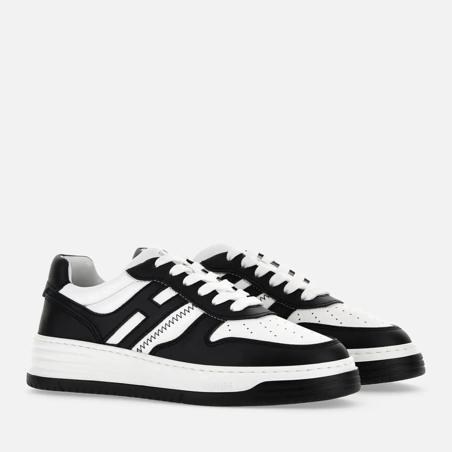 Flat Sneakers*Hogan Sneakers H630 Noir/ Blanc