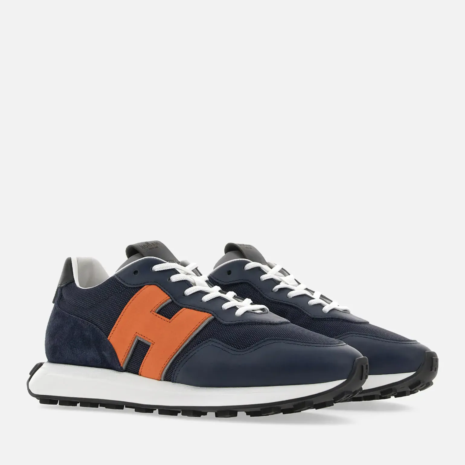 Sporty Sneakers*Hogan Sneakers H601 Orange/ Bleu/ Blanc