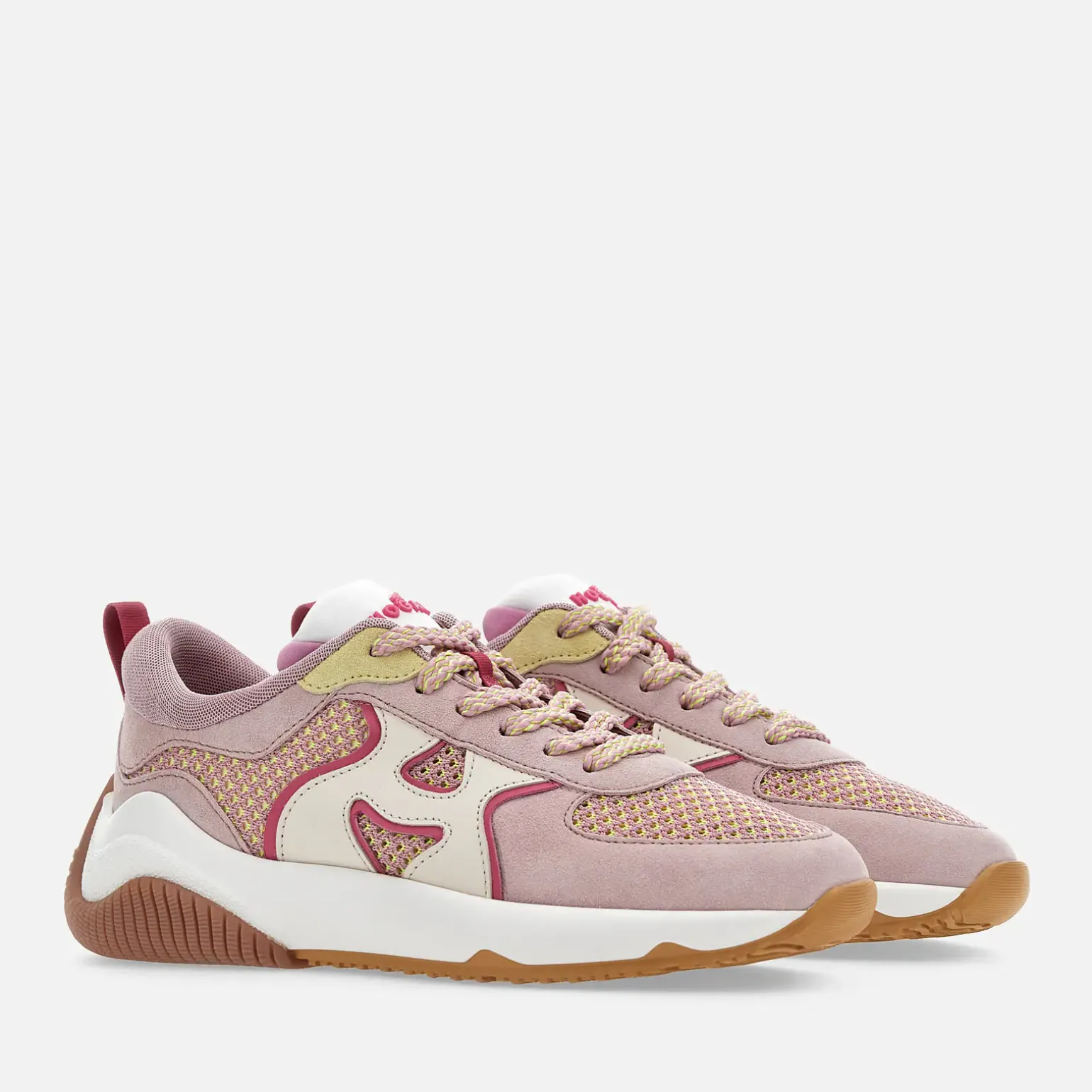 Sporty Sneakers*Hogan Sneakers H597 Rose/ Blanc/ Ivoire