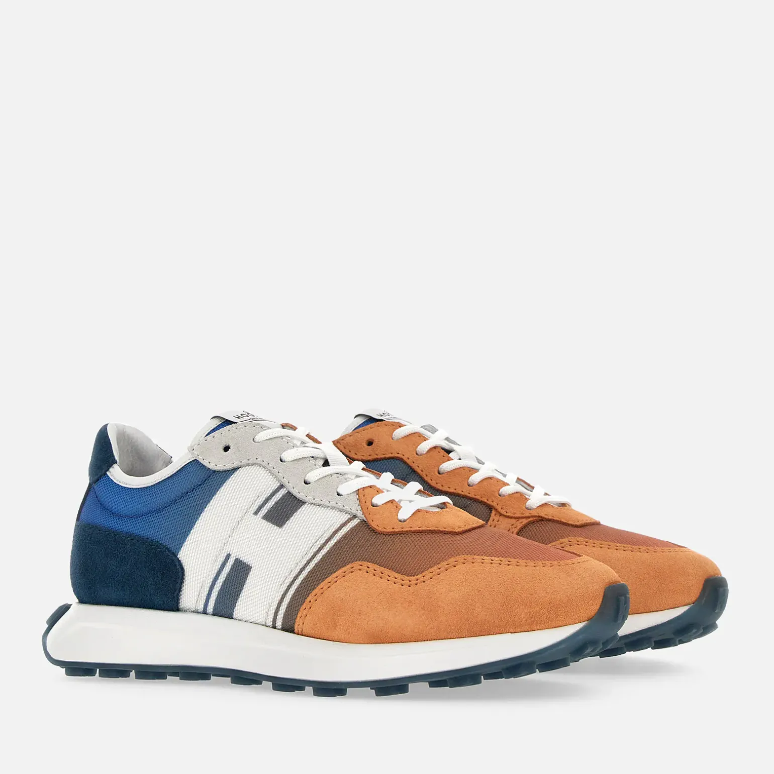 Sporty Sneakers*Hogan Sneakers H601 Bleu/ Orange/ Blanc